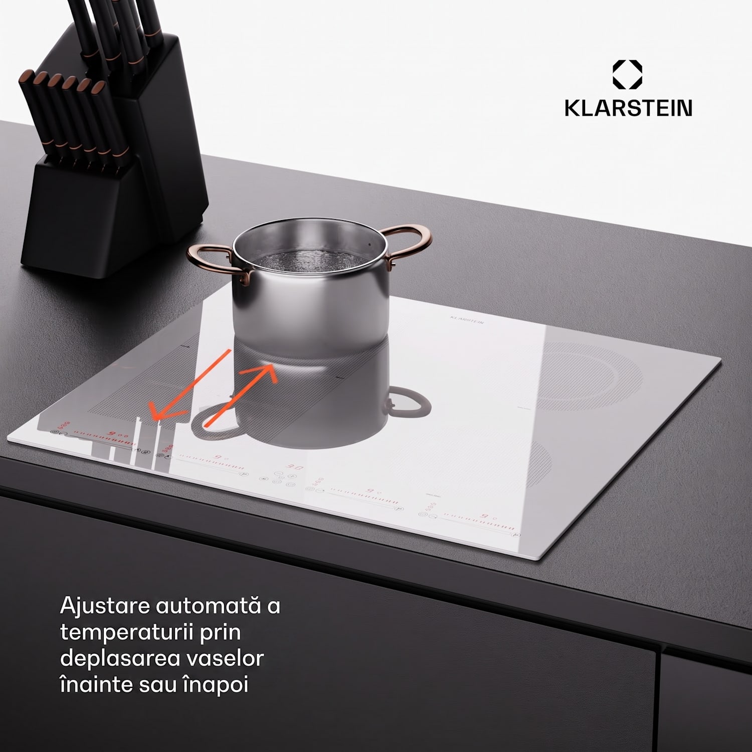 Masterzone 60 Hybrid, plită cu inducție, incorporabila, 4 zone flexibile 