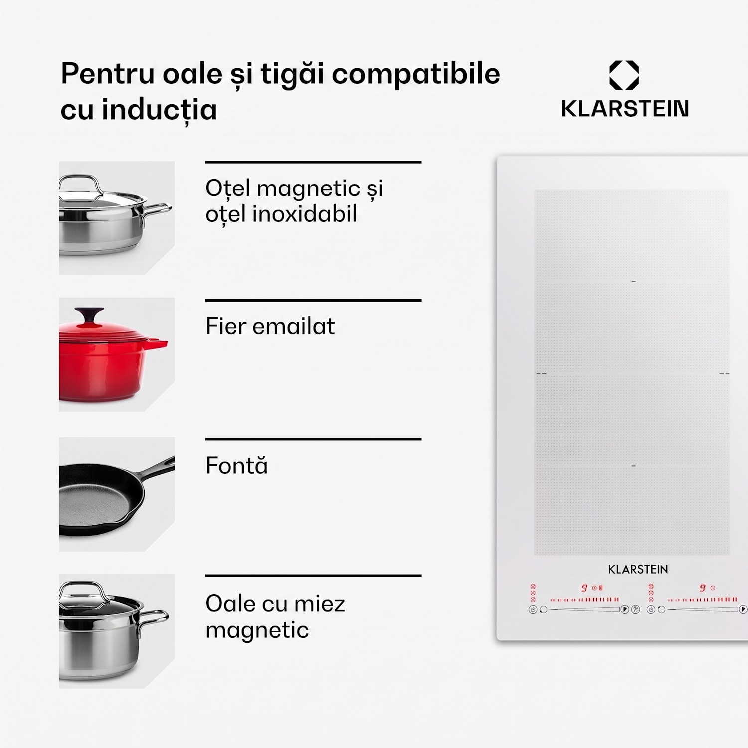 Masterzone 60 Hybrid, plită cu inducție, incorporabila, 4 zone flexibile 