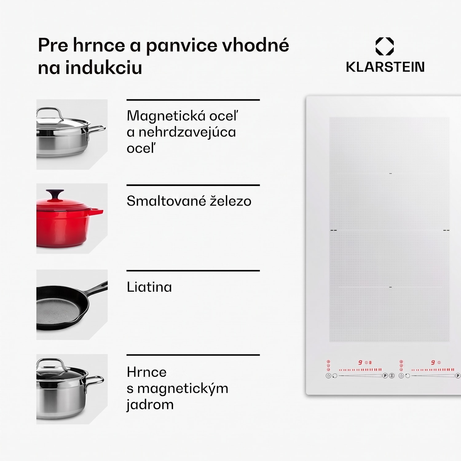 Masterzone 60 Hybrid, indukčná varná doska, vstavaná, 4 flex zóny 