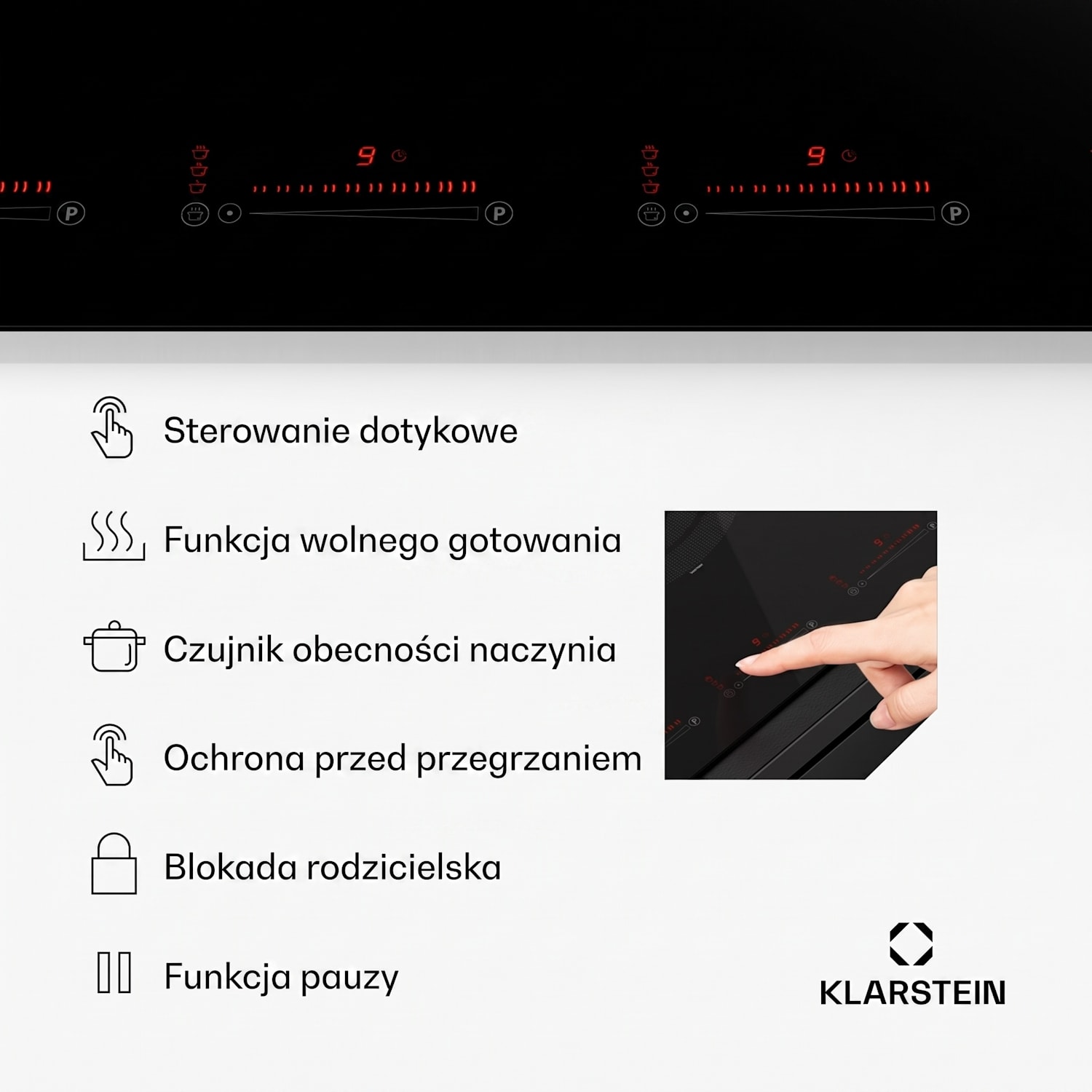 Masterzone 90 Flex, płyta indukcyjna do zabudowy, 5 pól grzejnych, 2 strefy Flex, ThermoBoost, technologia Smart Flex, maks. 12 600 W 