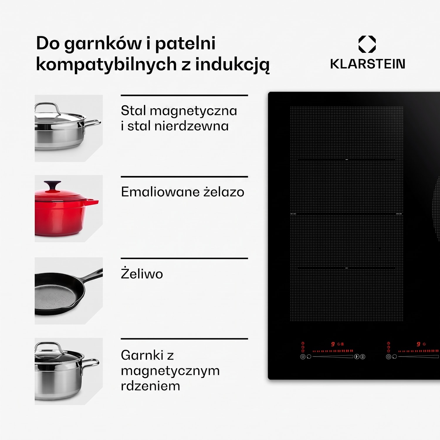Masterzone 90 Flex, płyta indukcyjna do zabudowy, 5 pól grzejnych, 2 strefy Flex, ThermoBoost, technologia Smart Flex, maks. 12 600 W 