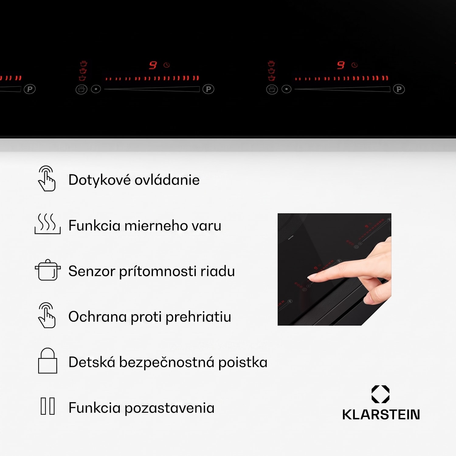 Masterzone 90 Flex, indukčná varná doska, max. 12 600 W, vstavaná, 5 zón, 2 Flex zóny, technológia ThermoBoost, Smart Flex 