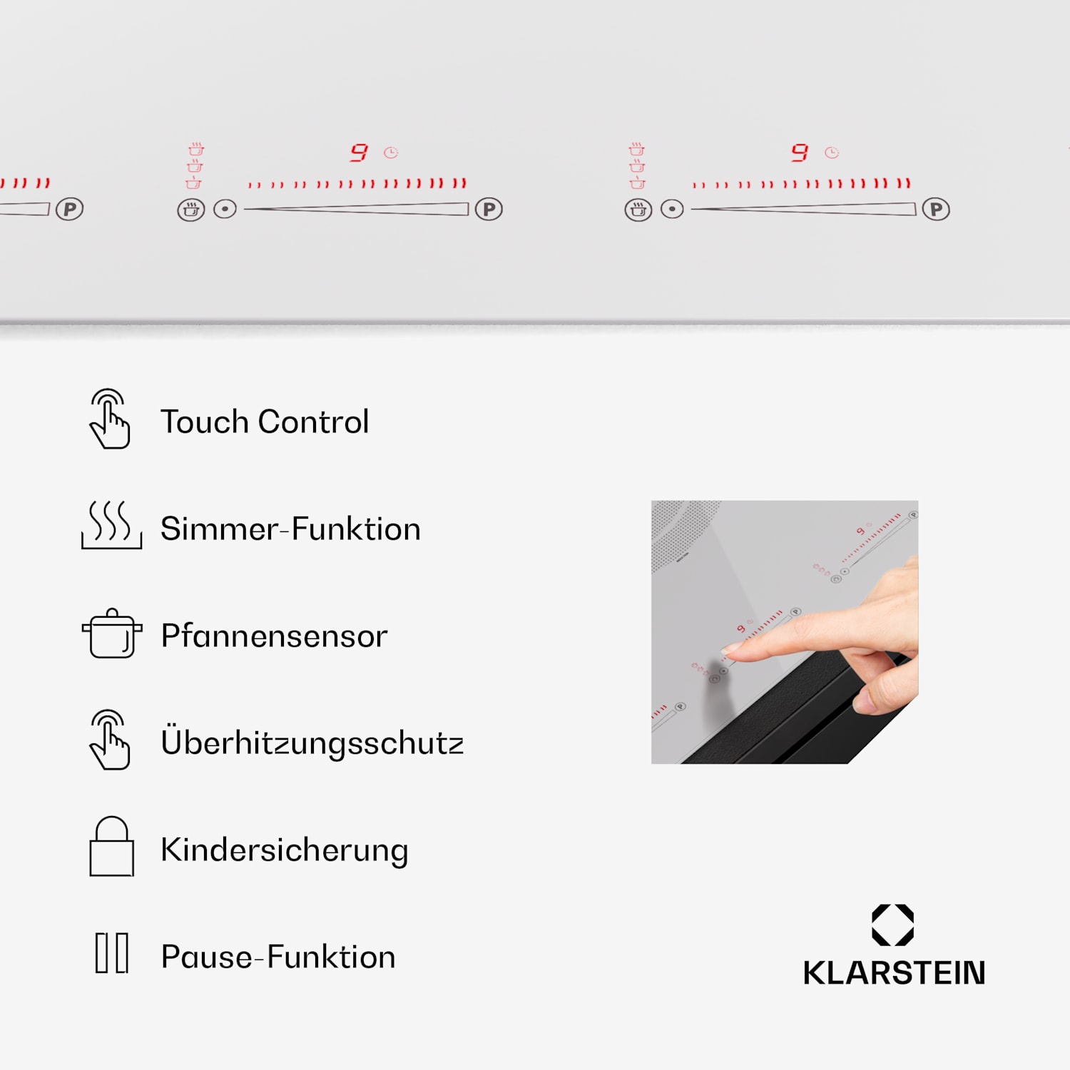 Masterzone 90 Flex Induktionskochfeld Einbau 5 Kochzonen 2 Flex-Zonen ThermoBoost Smart Flex Technology max. 12600 Watt 