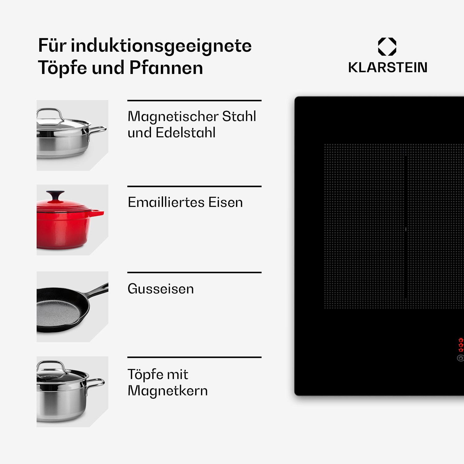Masterzone 90 Slim Flex Induktionskochfeld Einbau 4 Kochzonen 2 Flex-Zonen ThermoBoost Smart Flex Technology max. 7200 Watt 
