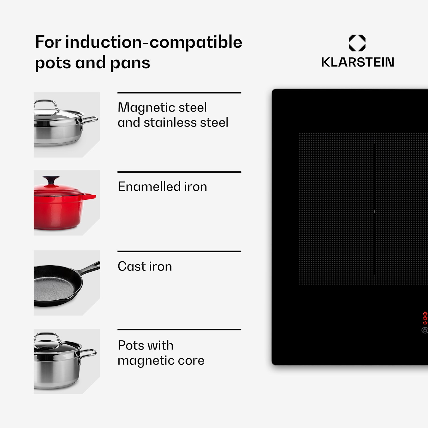 Masterzone 90 Slim Flex, indukcijska ploča, maks. 7200 W, ugrađena, 4 zone, 2 Flex zone, ThermoBoost tehnologija, Smart Flex 