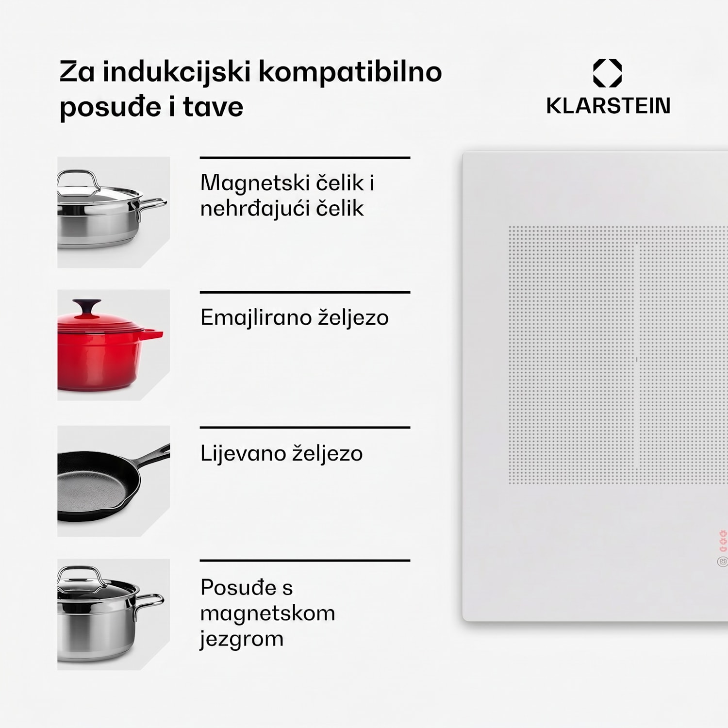 Masterzone 90 Slim Flex, indukcijska ploča, maks. 7200 W, ugrađena, 4 zone, 2 Flex zone, ThermoBoost tehnologija, Smart Flex 