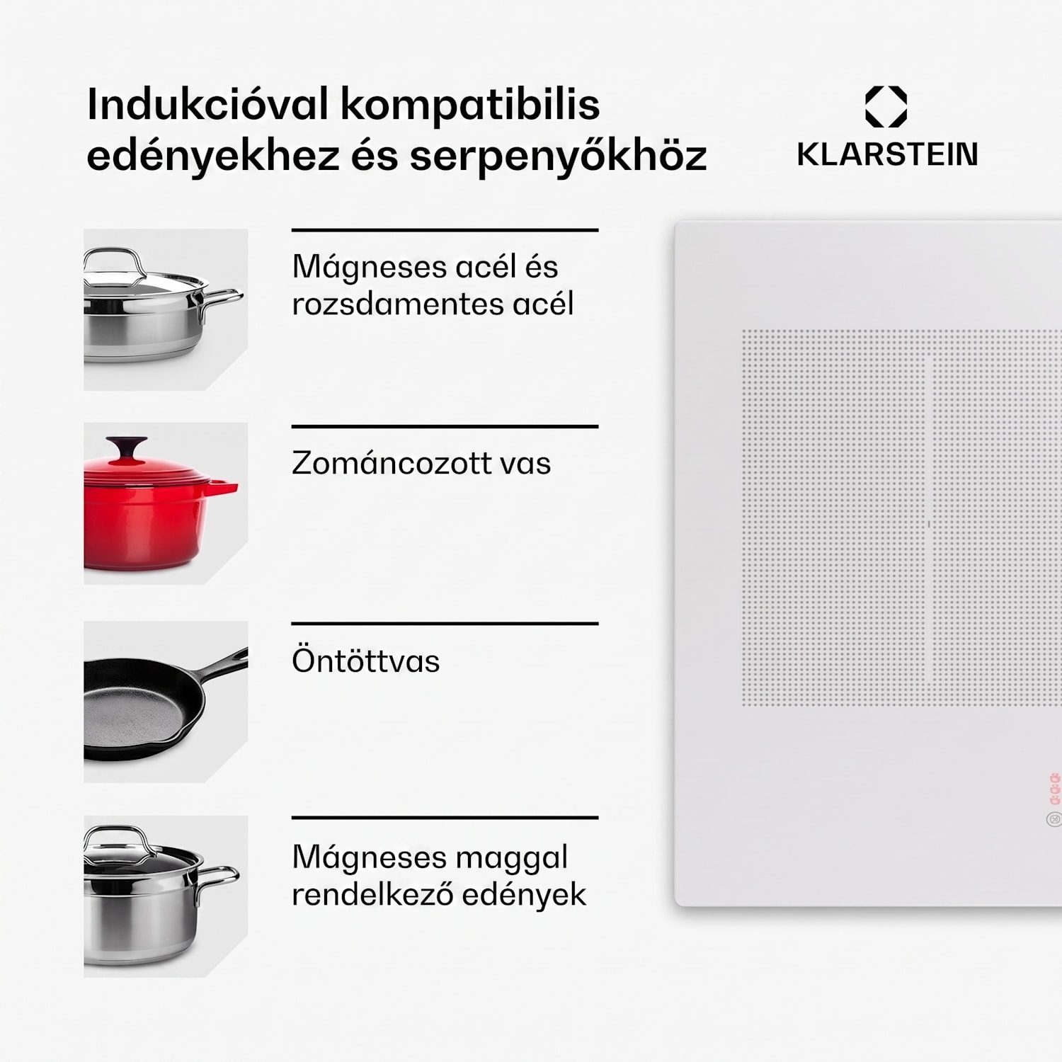 Masterzone 90 Slim Flex, indukciós főzőlap, max. 7200 W, beépített, 4 zóna, 2 Flex zóna, ThermoBoost technológia, Smart Flex 