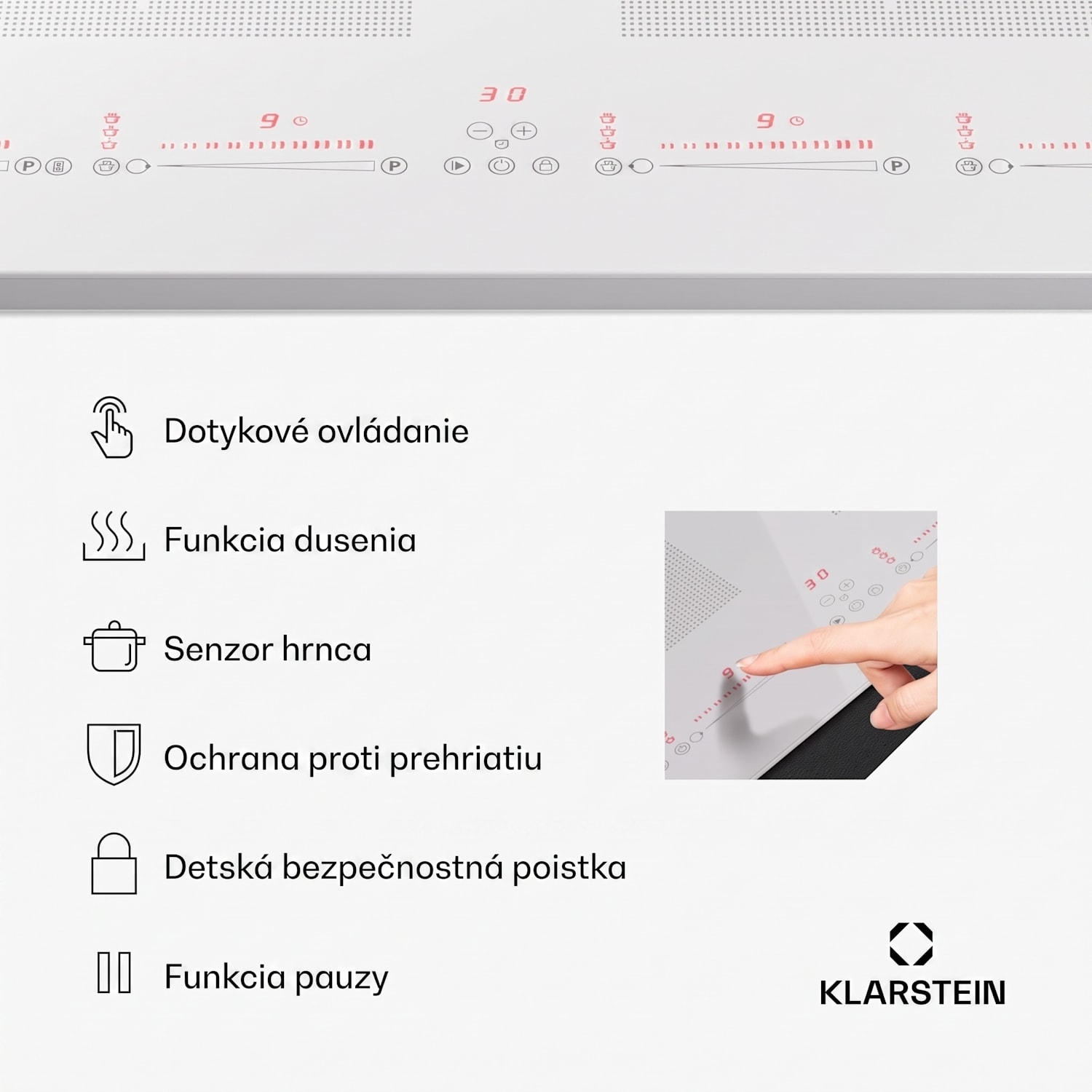 Masterzone 90 Slim Flex, indukčná varná doska, max. 7200 W, vstavaná, 4 zóny, 2 Flex zóny, technológia ThermoBoost, Smart Flex 