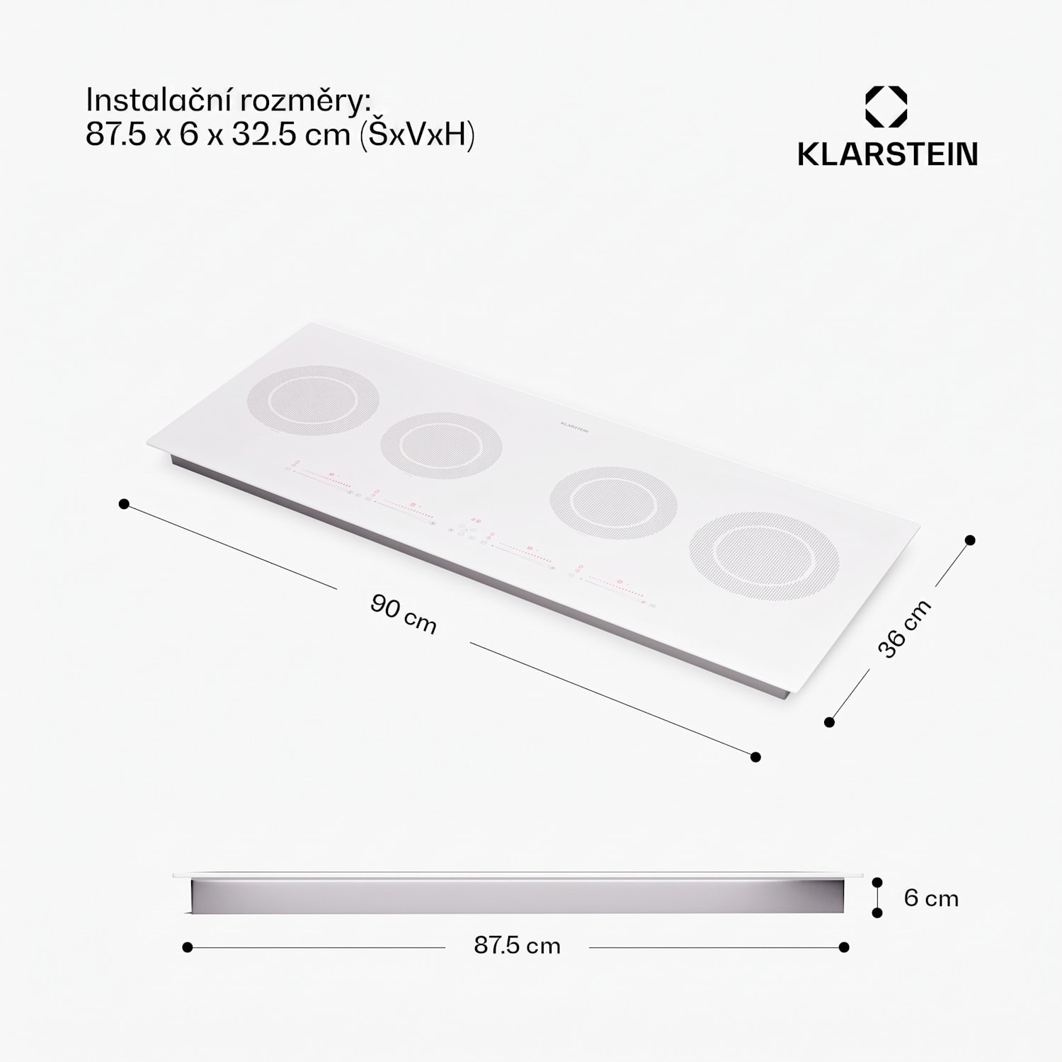Masterzone Slim Round, indukční varná deska, max. 7200 W, vestavěný, 4 zóny 