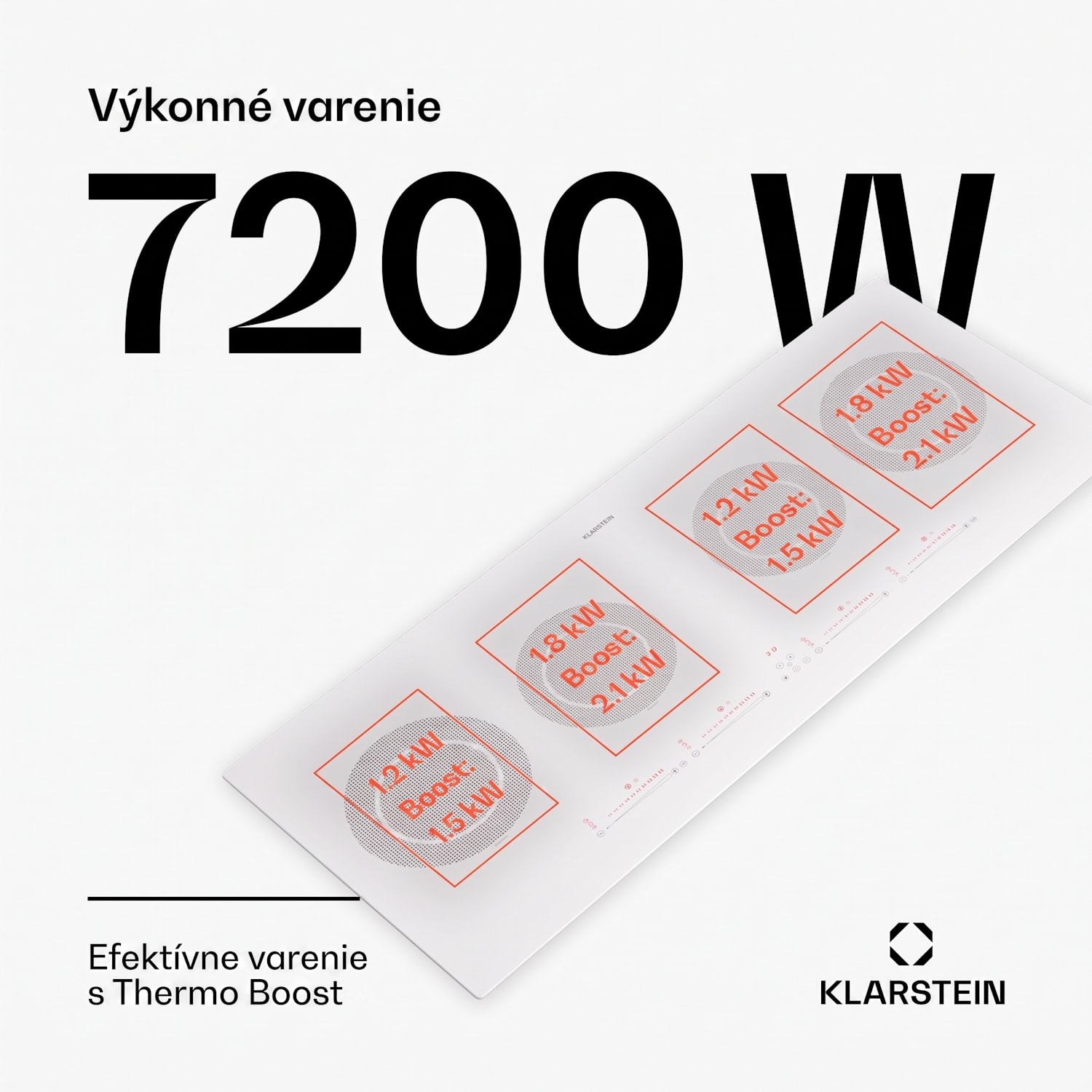 Masterzone Slim Round, indukčná varná doska, max. 7200 W, vstavaná, 4 zóny 