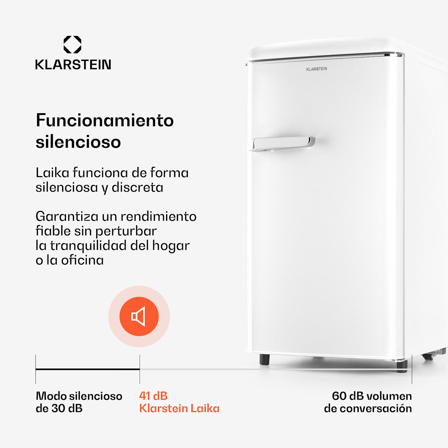 Laika 60L Congelador 60 litros 3 cajones Temperatura: -18 a 0 °C Blanco