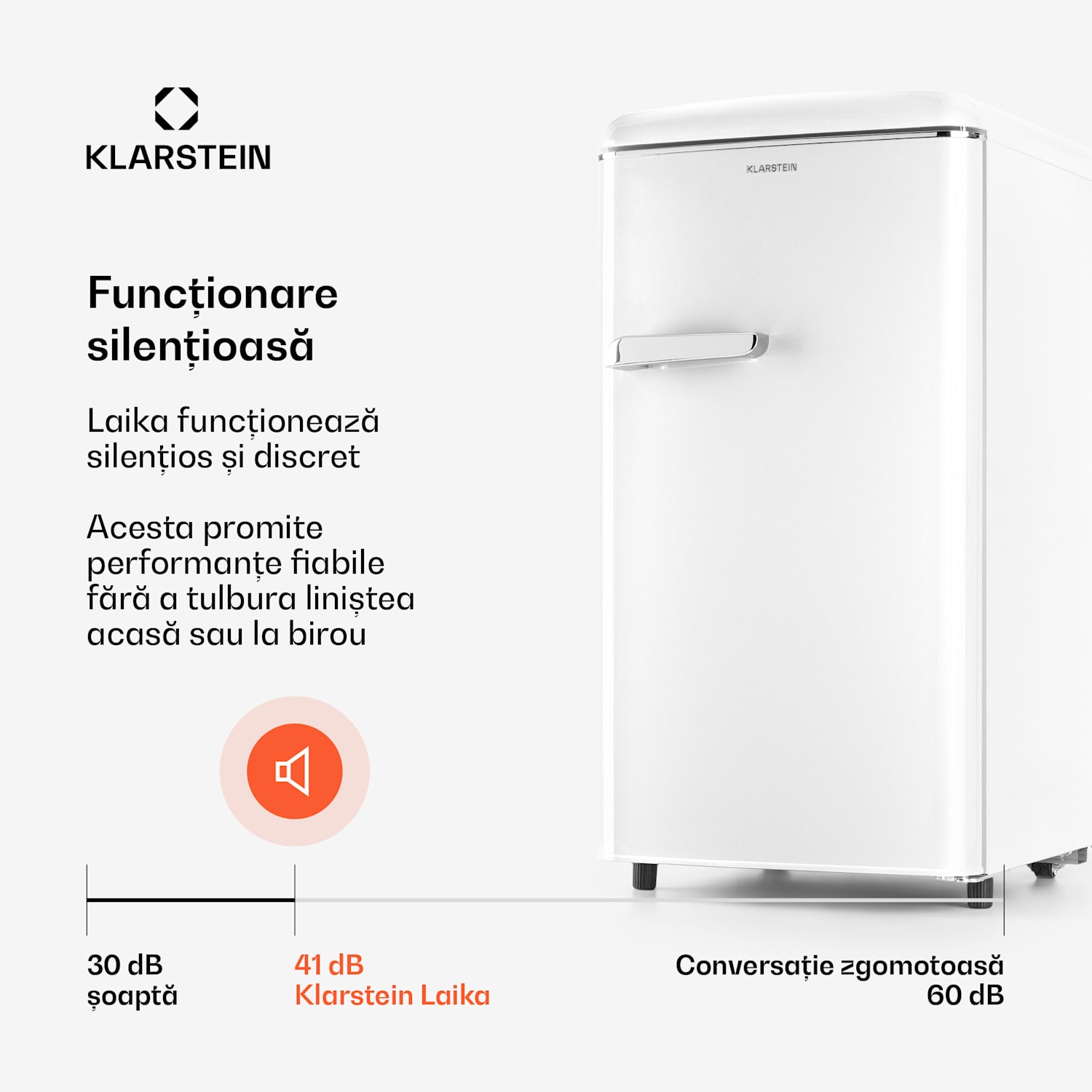 Laika 60L, congelator, 60 l, 3 sertare, temperatura: -18 la 0 °C Alb