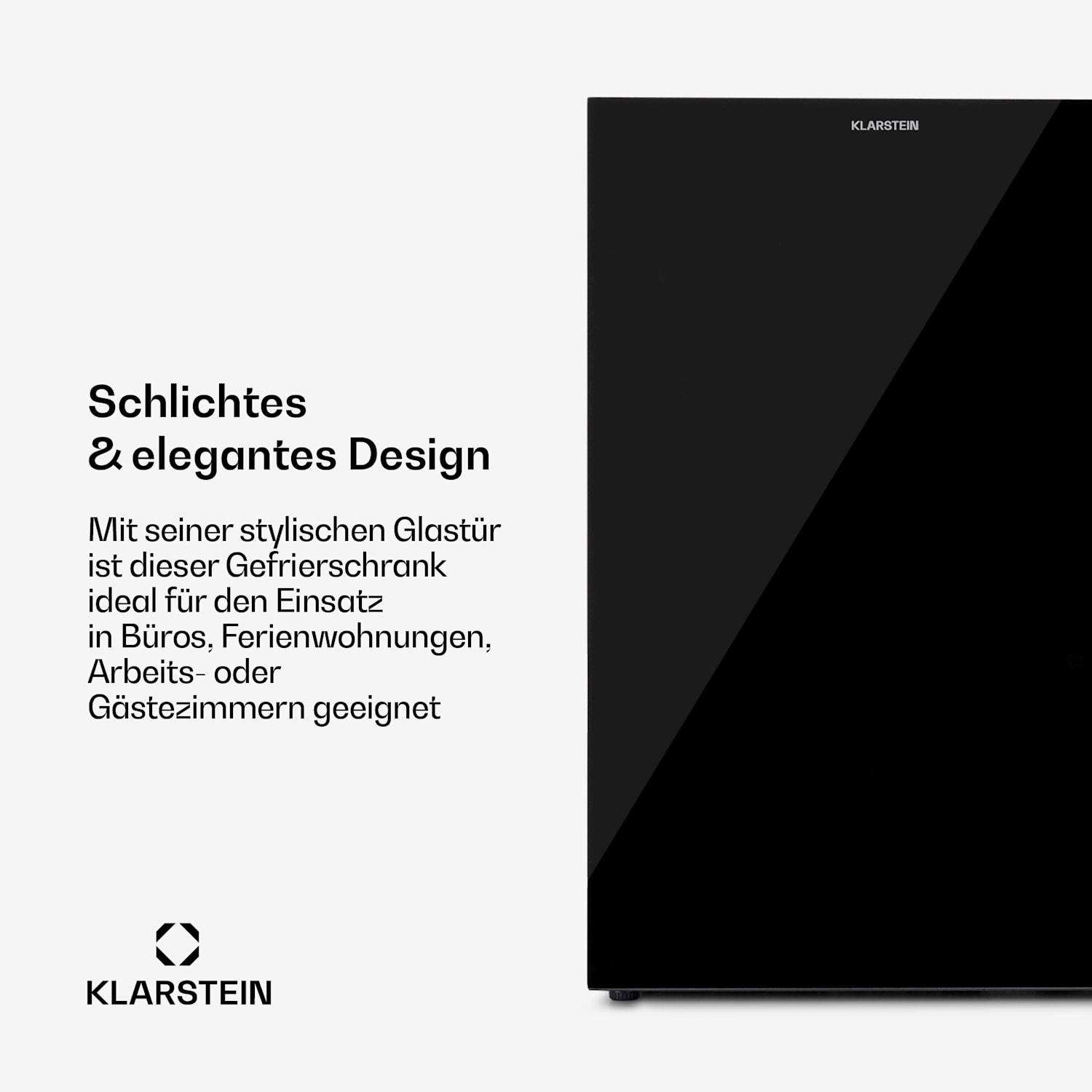 Pluto 80L Gefrierschrank 4-Sterne 80 Liter bis -18 °C Schwarz