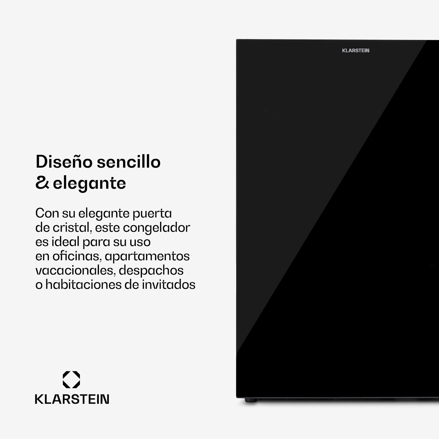 Congelador Pluto 80L 4 estrellas 80 litros hasta -18 °C Negro