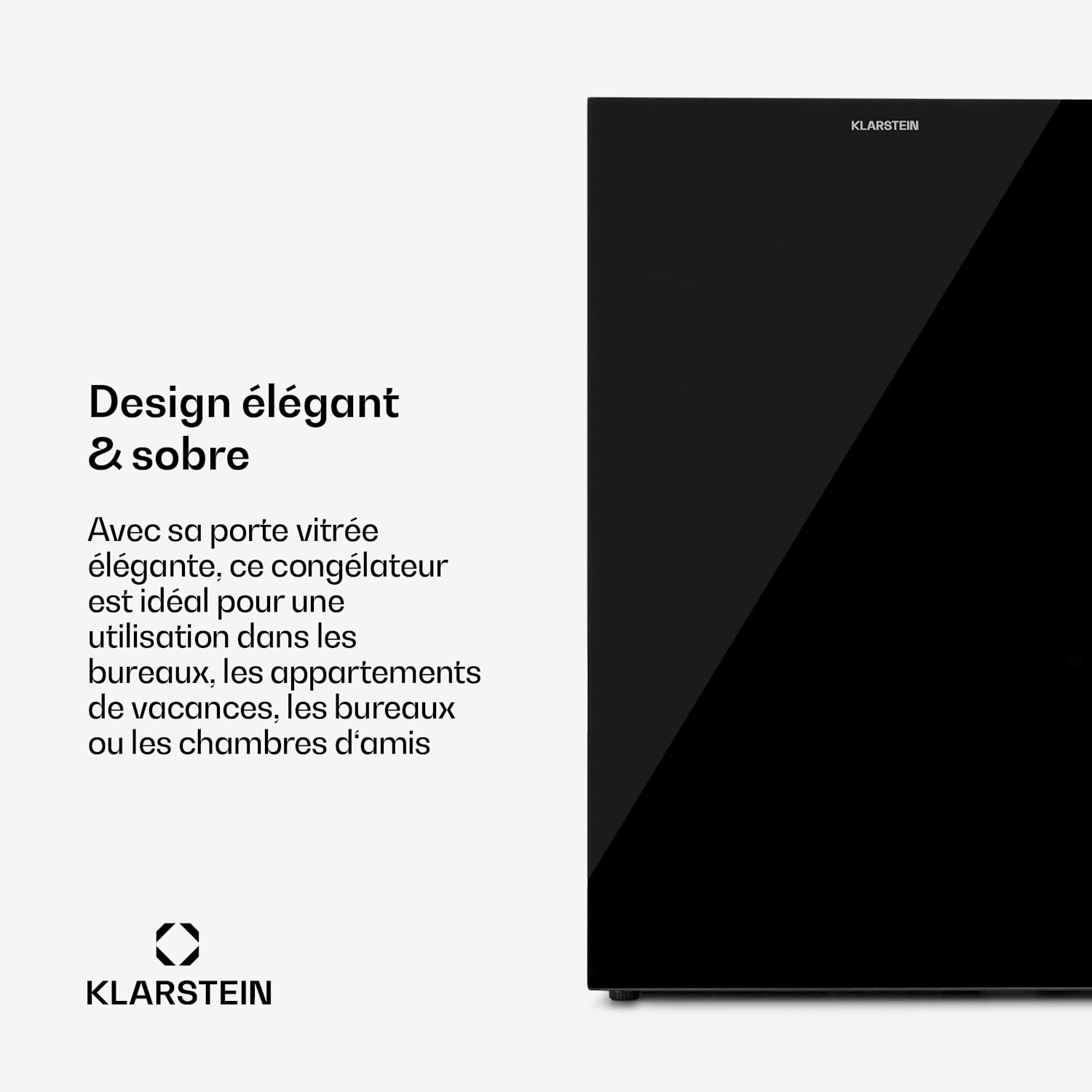 Congélateur Pluto 80L 4 étoiles 80 litres jusqu'à -18 °C Noir