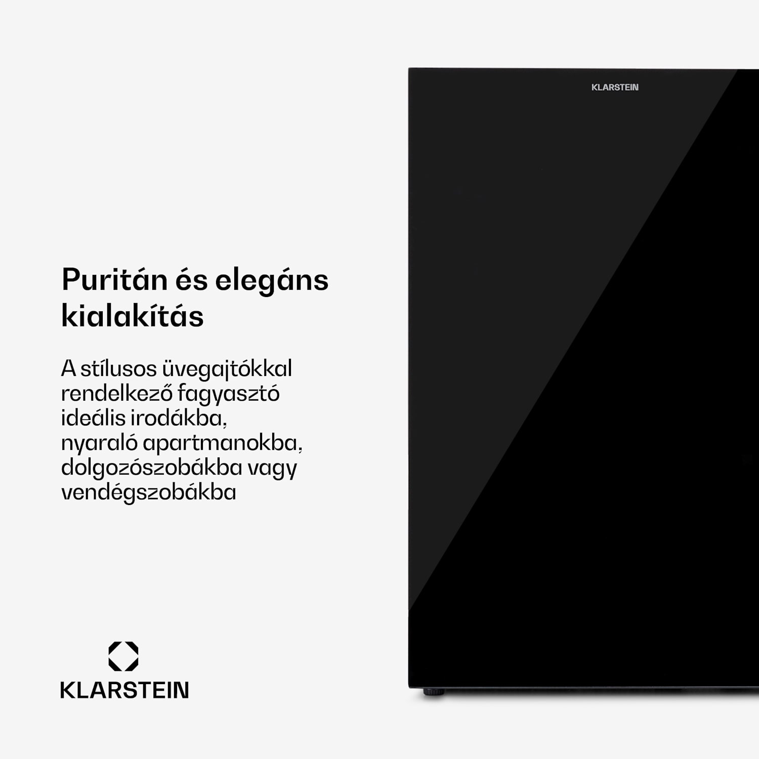 Pluto 80 L, fagyasztó, 80 l, 4 csillag, akár -18 °C Fekete