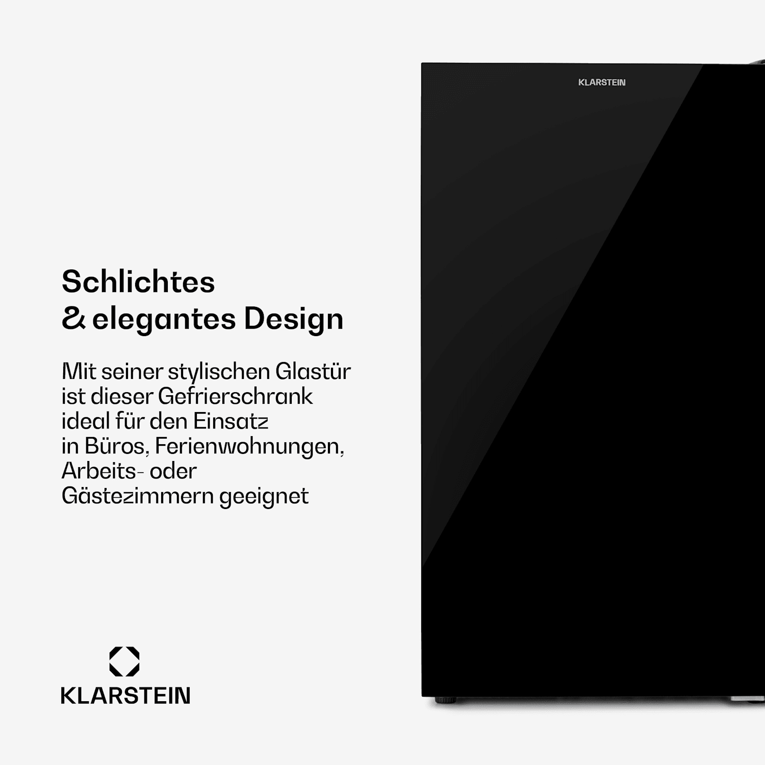 Pluto 60L Gefrierschrank 4-Sterne 60 Liter bis -18 °C Schwarz