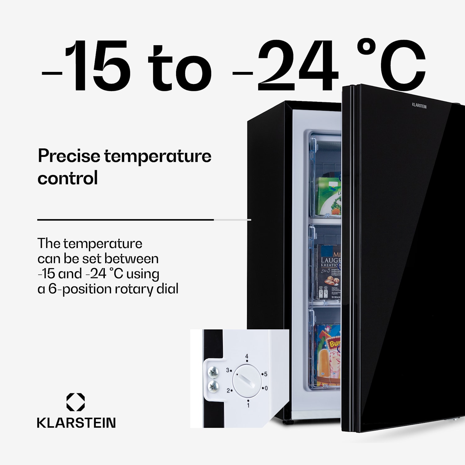 Pluto 60L diepvrieskast 4-sterren 60 liter tot -18°C 