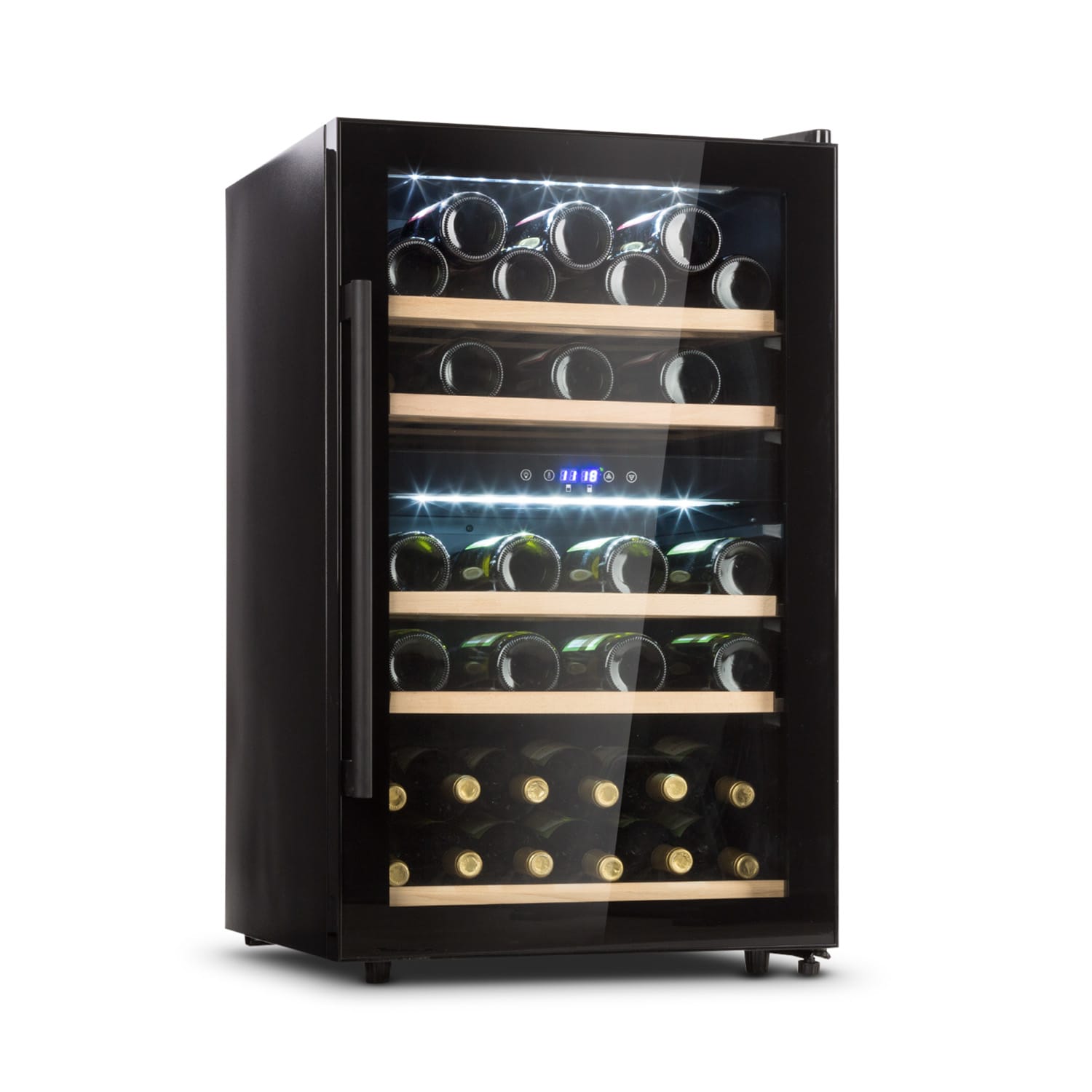 Refrigerador de vinhos Barossa 40 Duo 2 Zonas 41 Garrafas Porta de Vidro Touch LED 