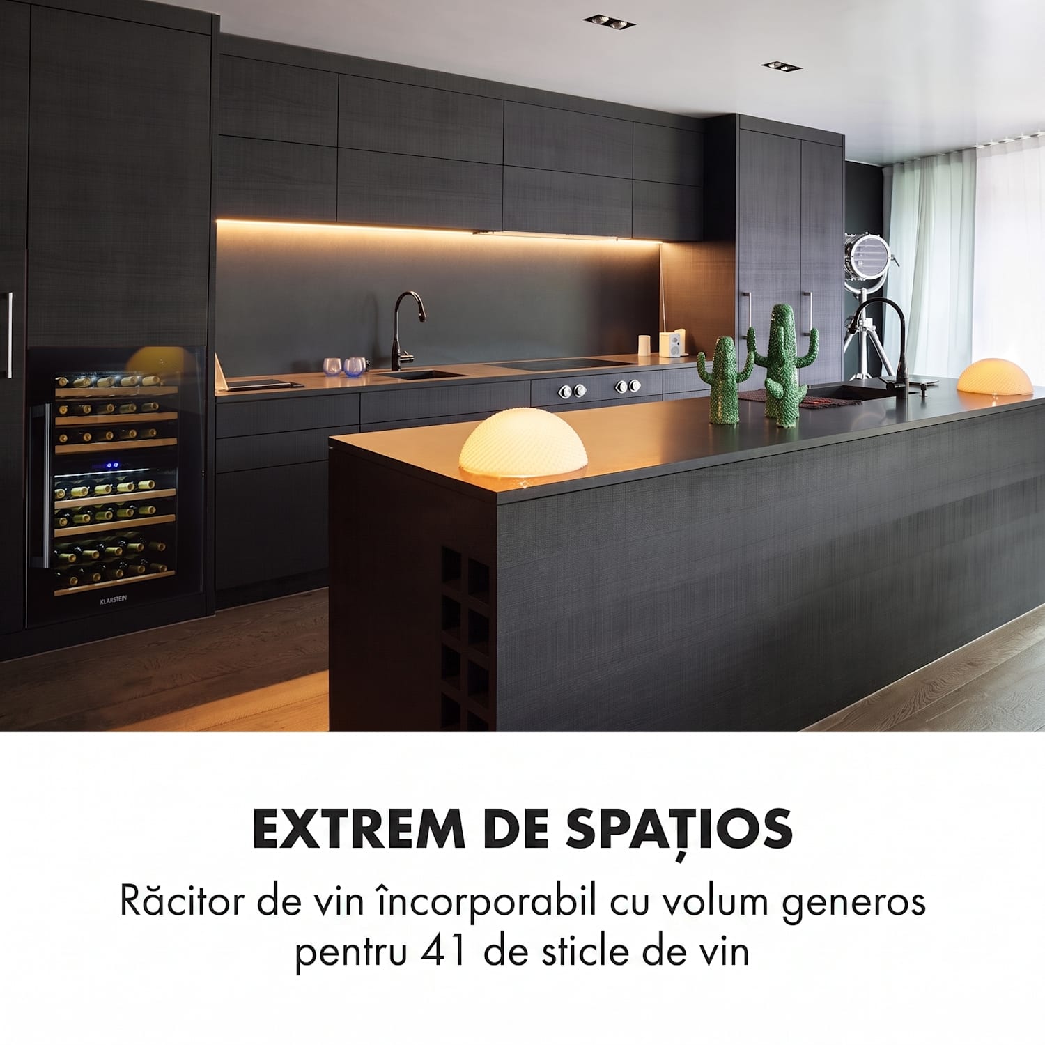 Vinsider 35D Onyx Edition, răcitor de vinuri încorporat, clasă de eficiență energetică G 41 de sticle | 2 | Negru
