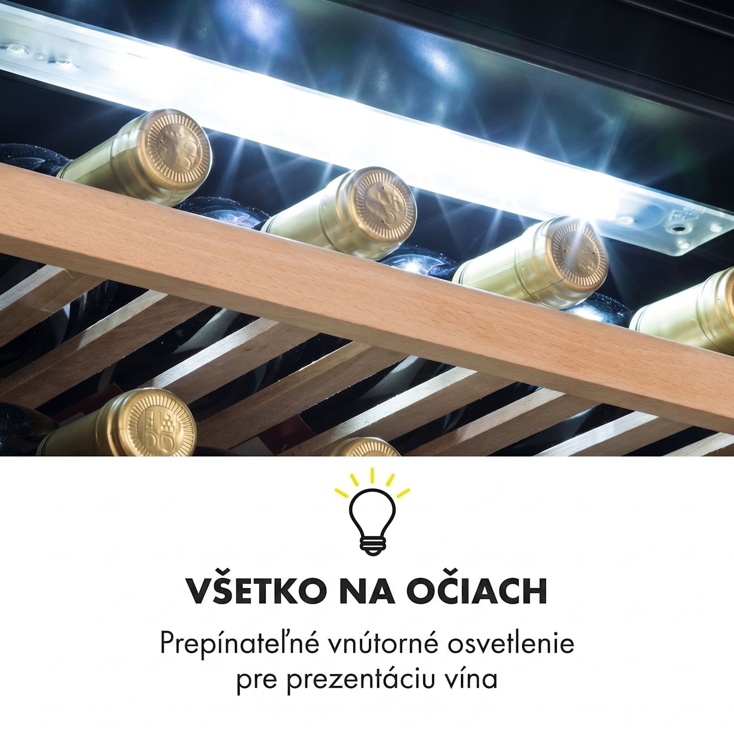 Vinsider 35D Onyx Edition, vstavaná vinotéka, energet. trieda G 41 fliaš | 2 chladiace zóny | Čierna