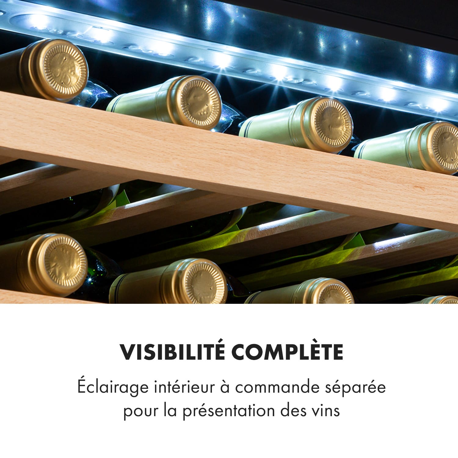 Vinsider 41D Built-In Duo Quartz Edition  wijnkoelkast inbouw 41 flessen | 2 koelzones | Wit