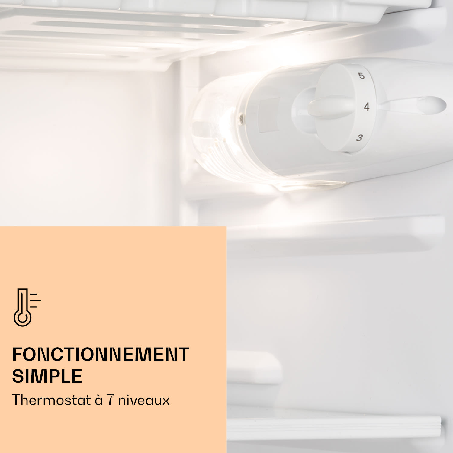 Réfrigérateur Luminance Frost 91L bas à légumes 2 clayettes en verre 