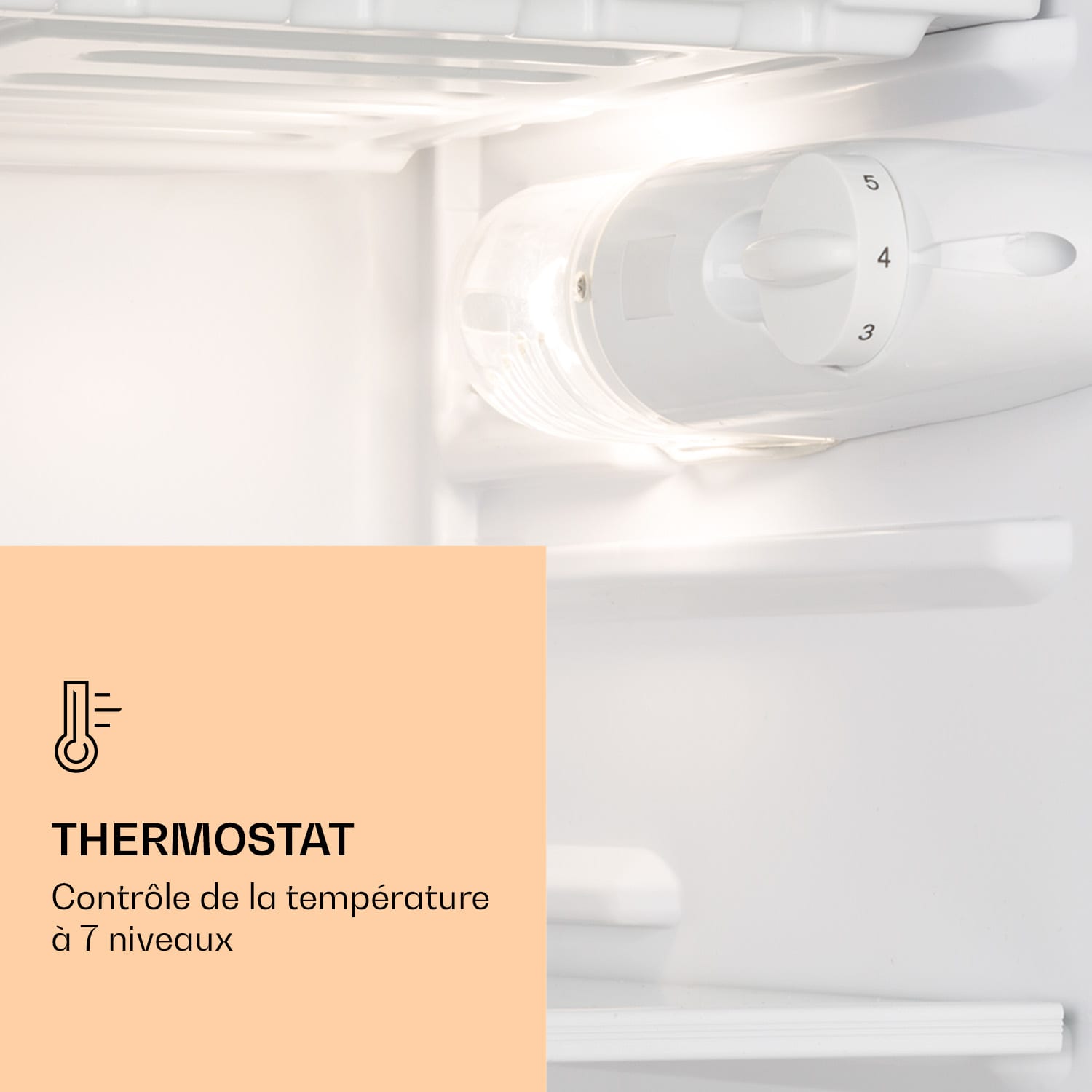 Réfrigérateur Luminance Frost 91L bas à légumes 2 clayettes en verre 