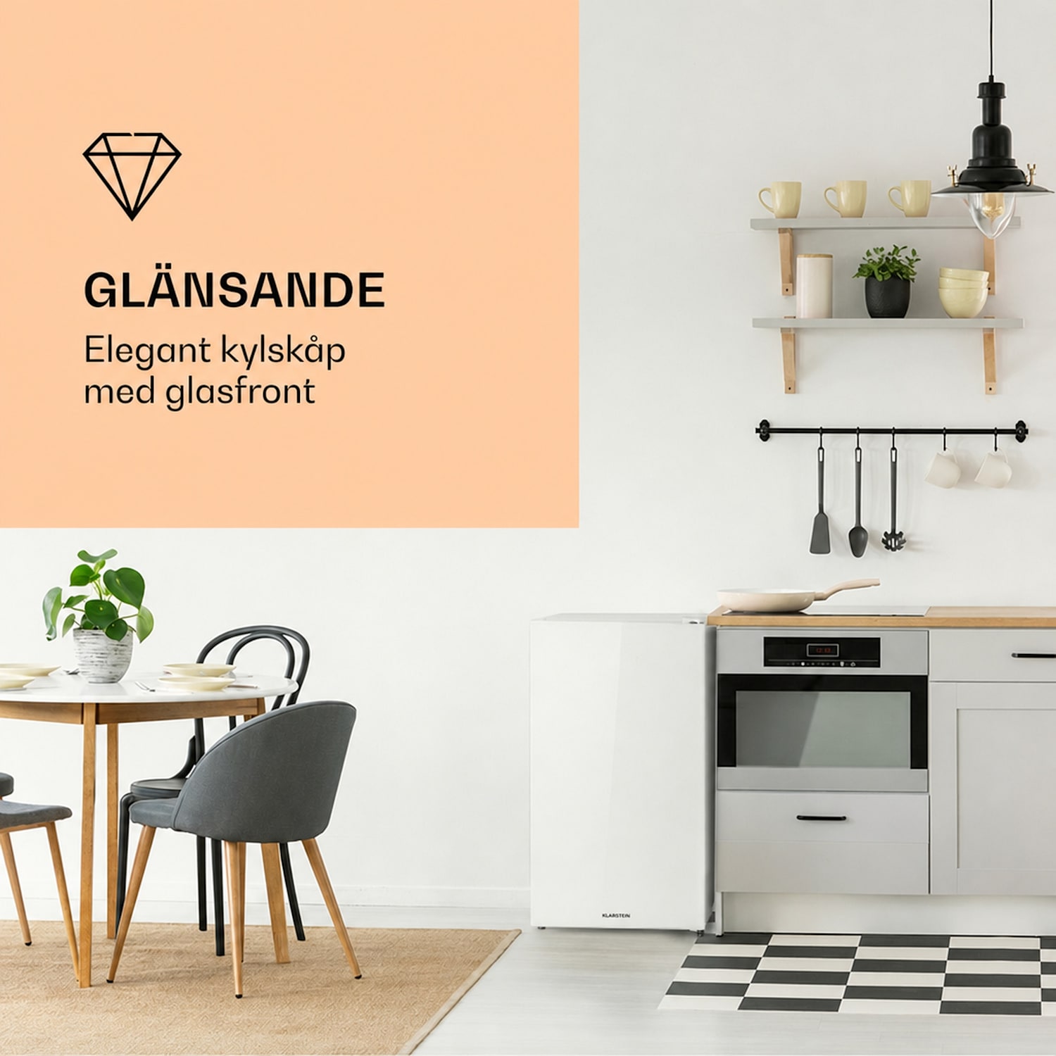 Luminance Frost Kylskåp 91 l crisper-låda 2 glashyllor 