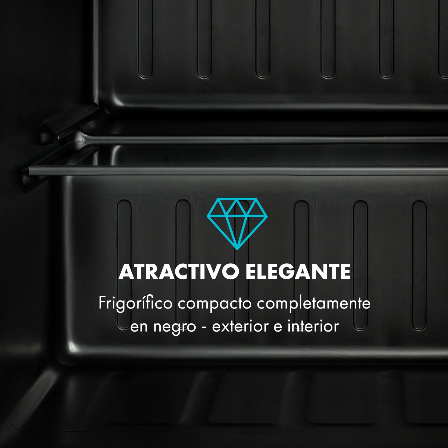 Obsidian Frigorífico de 46 litros con compartimento para verduras 