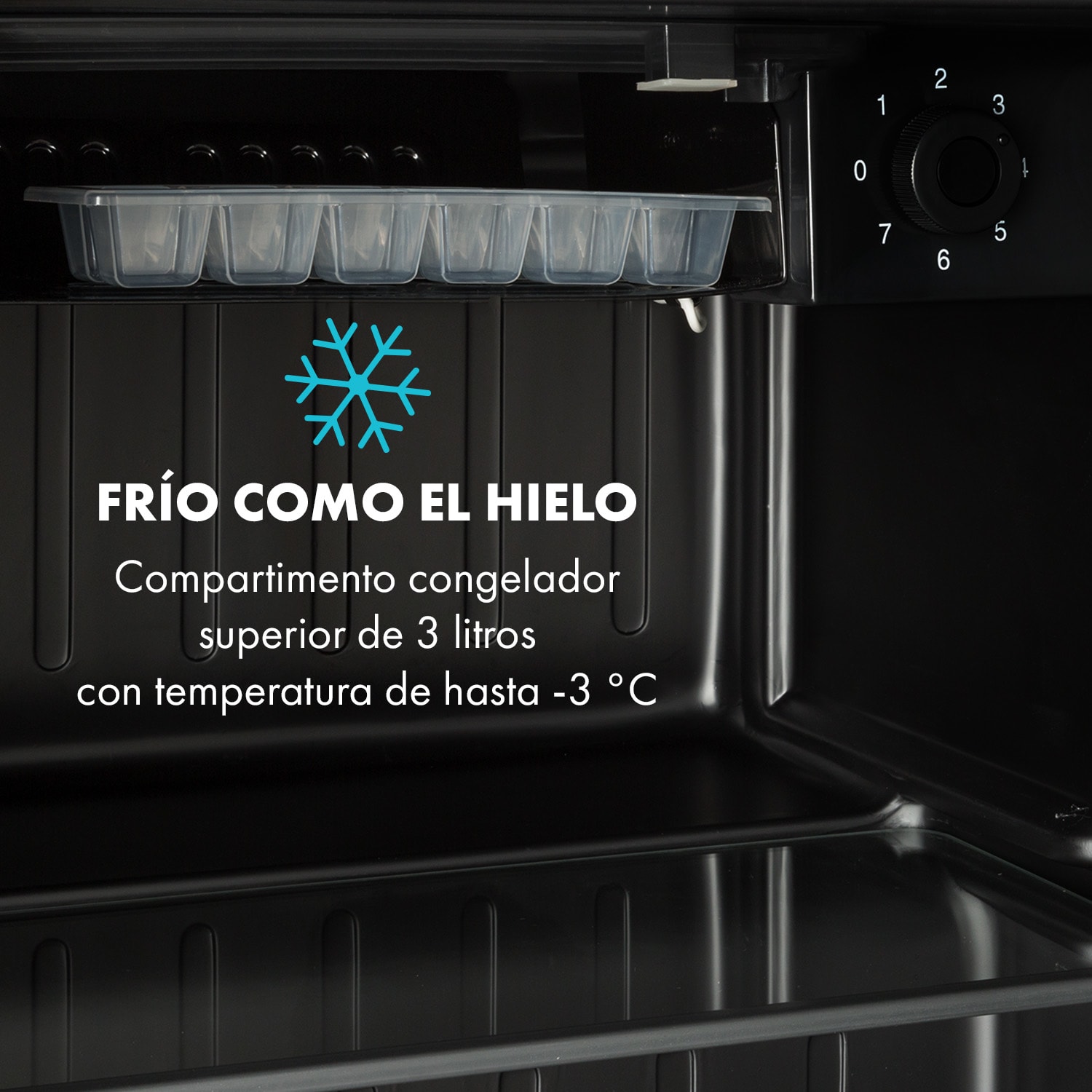 Obsidian Frigorífico de 46 litros con compartimento para verduras 