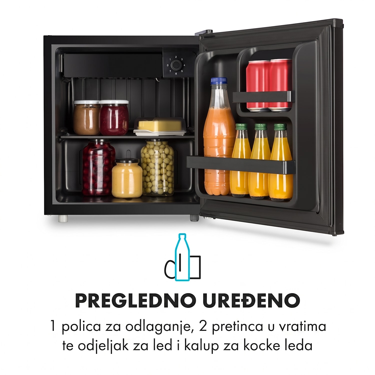 Obsidian, hladnjak, 46 l, pretinac za povrće 