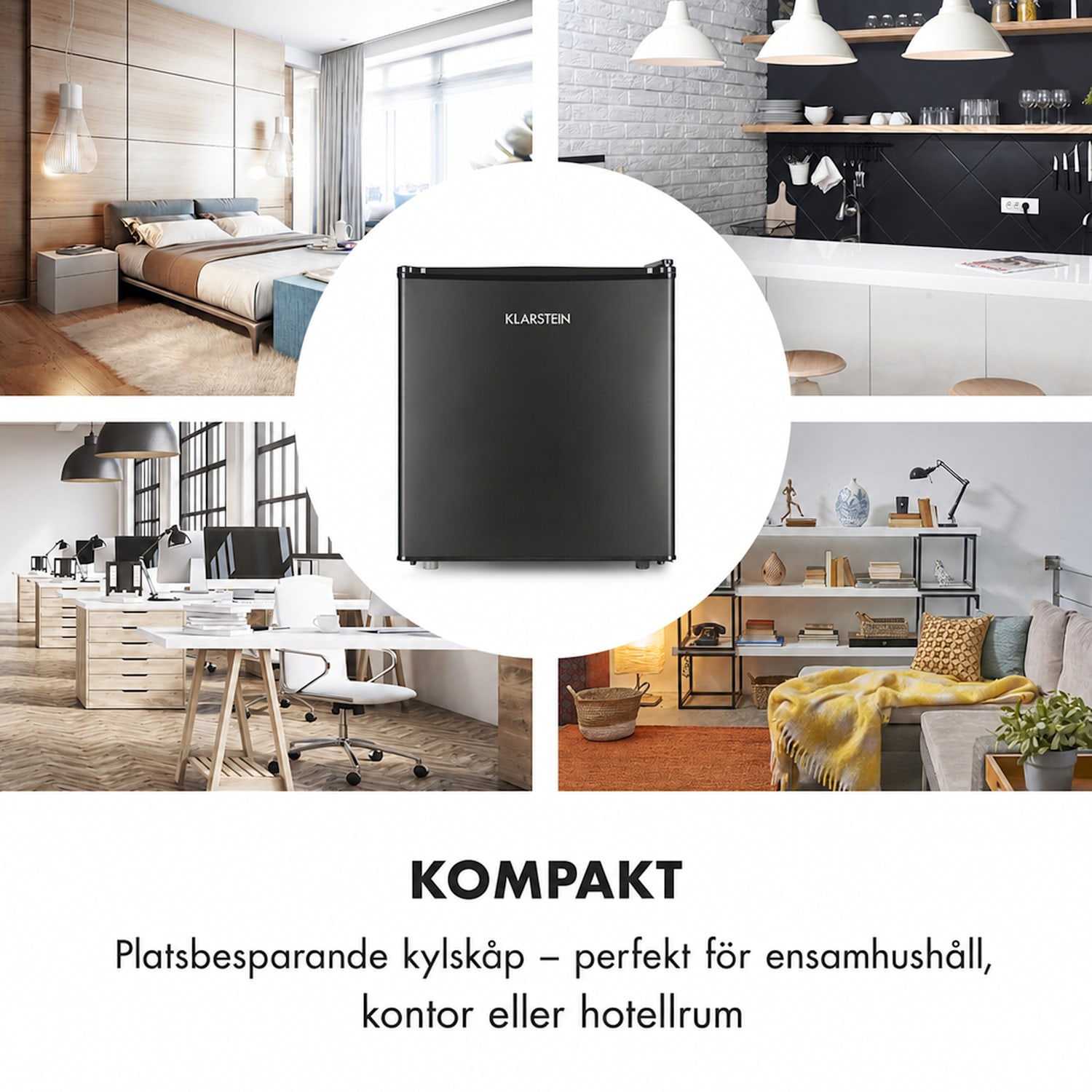 Obsidian Kylskåp 46 liter grönsaksfack 