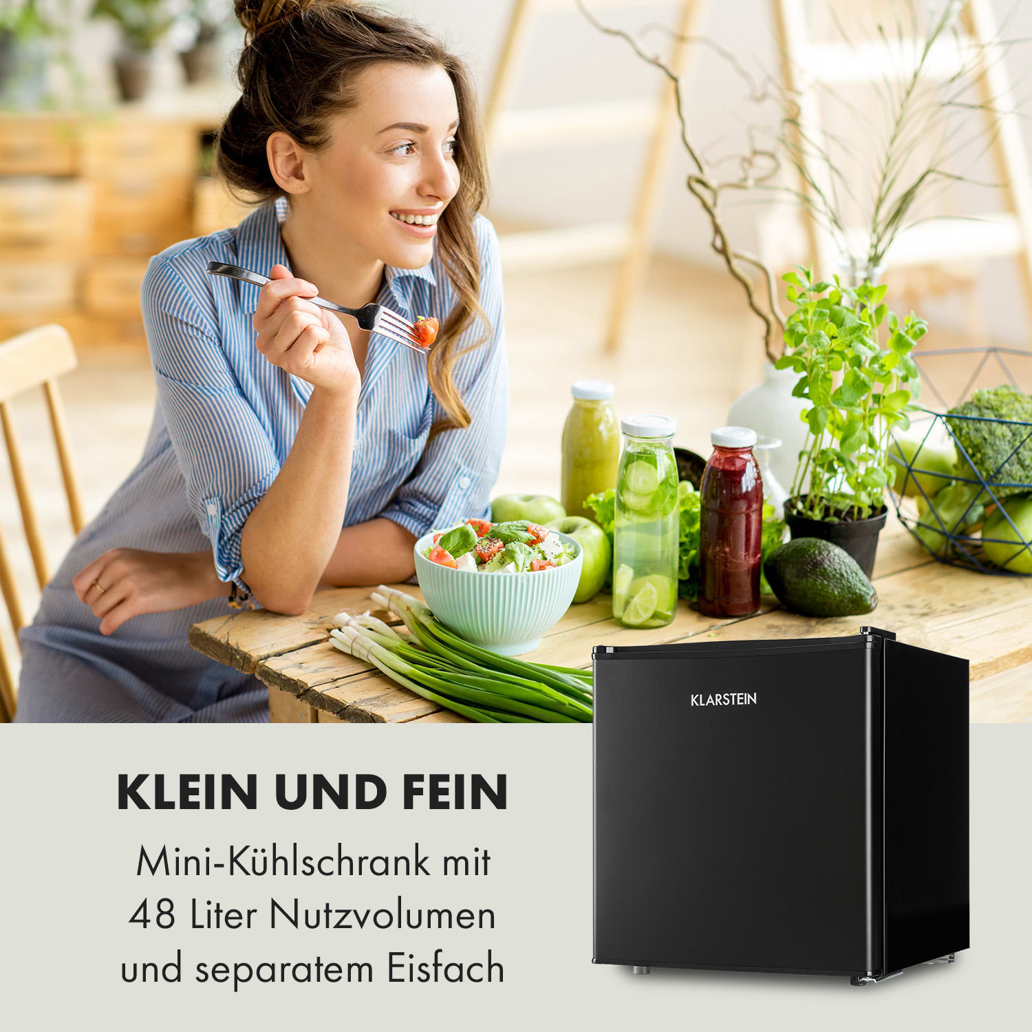 Obsidian, chladnička, 46 l, priehradka na zeleninu 