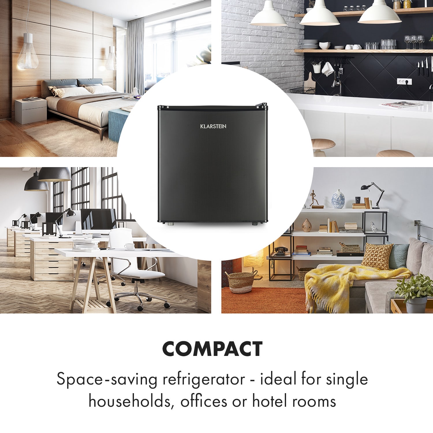 Obsidian, chladnička, 46 l, priehradka na zeleninu 