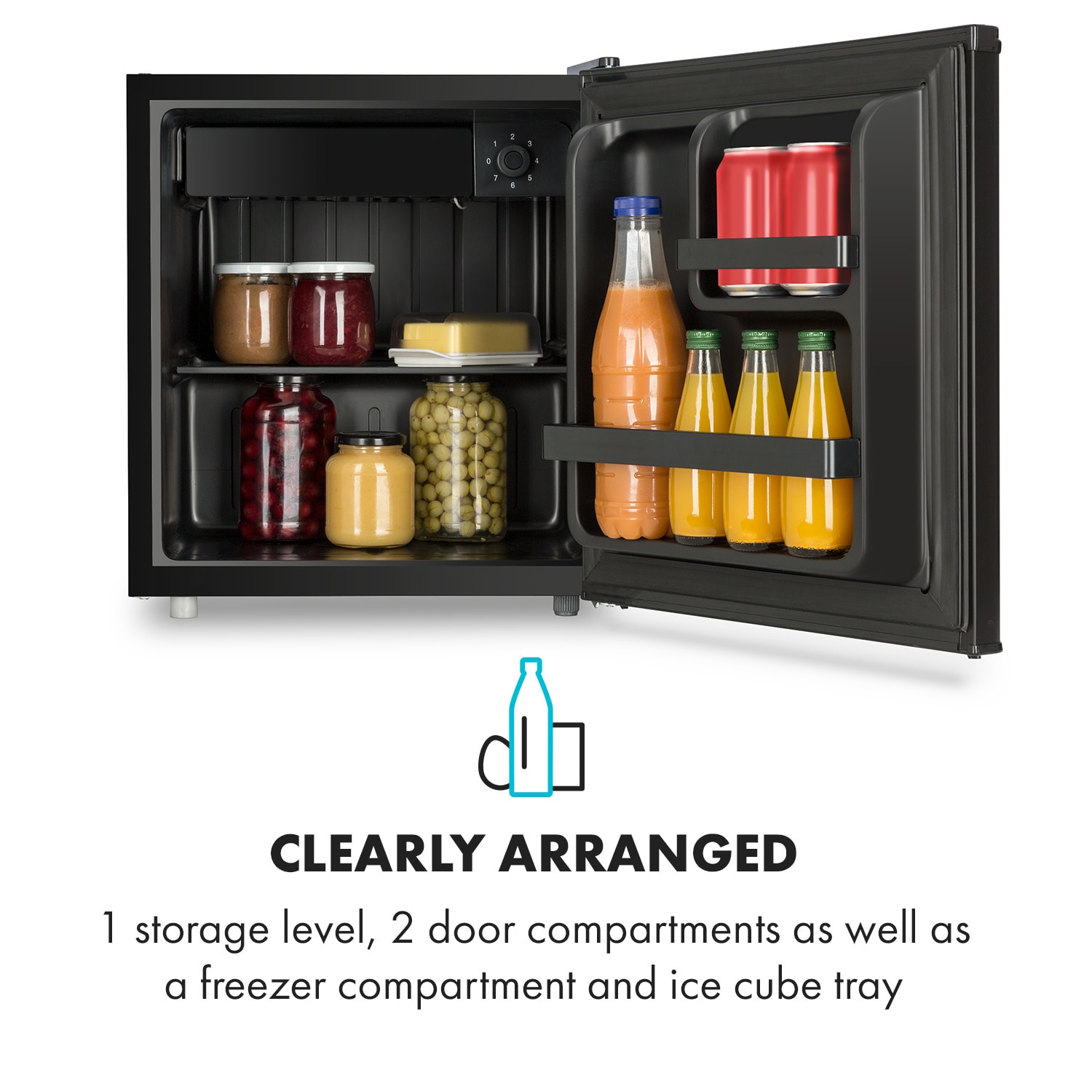 Obsidian, chladnička, 46 l, priehradka na zeleninu 