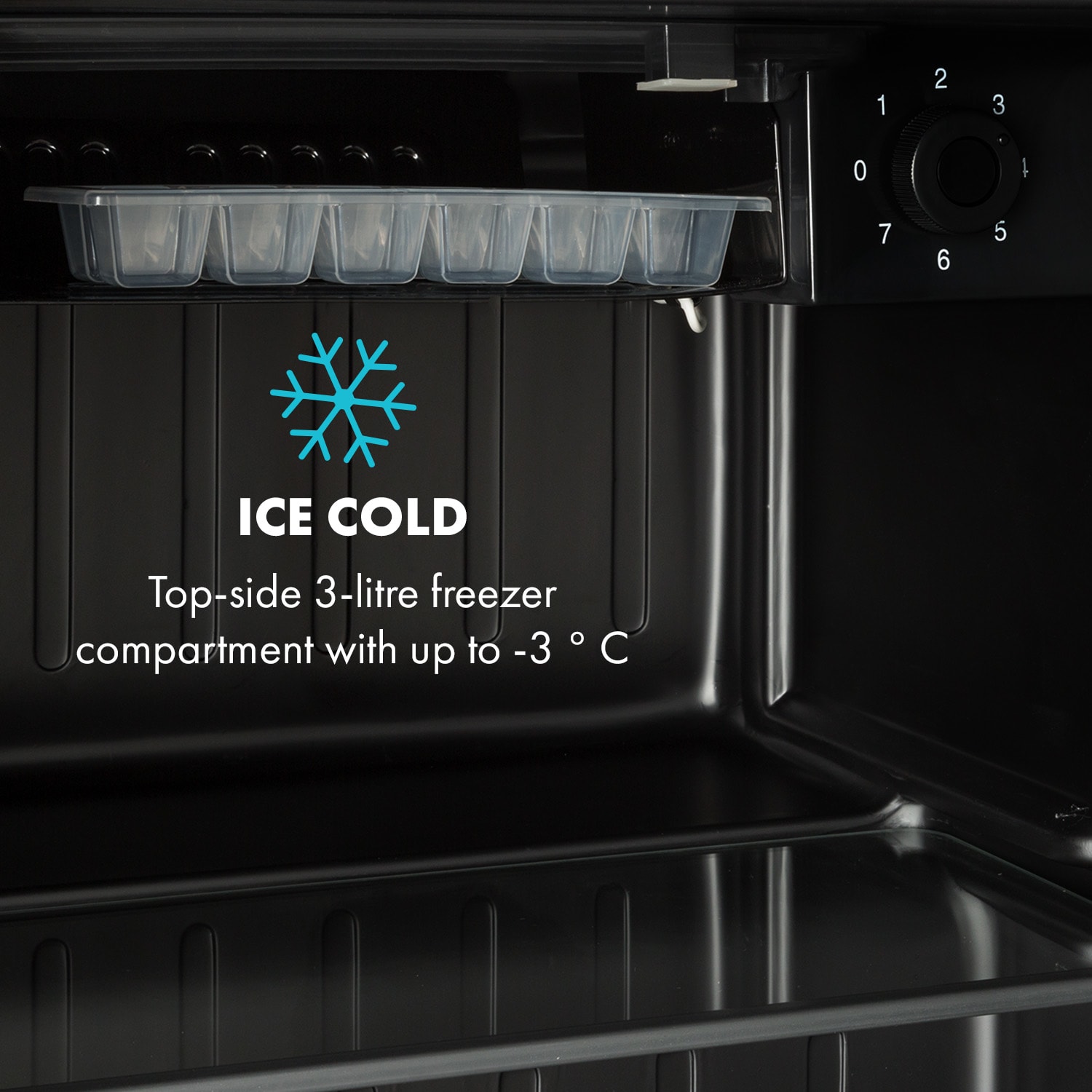 Obsidian, chladnička, 46 l, priehradka na zeleninu 