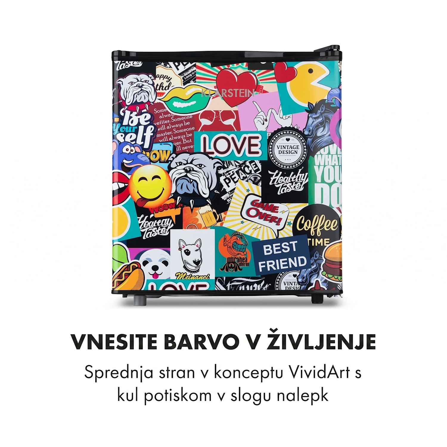Cool Vibe 46+, hladilnik, 46 l, 1 polica, Stickerbomb style 