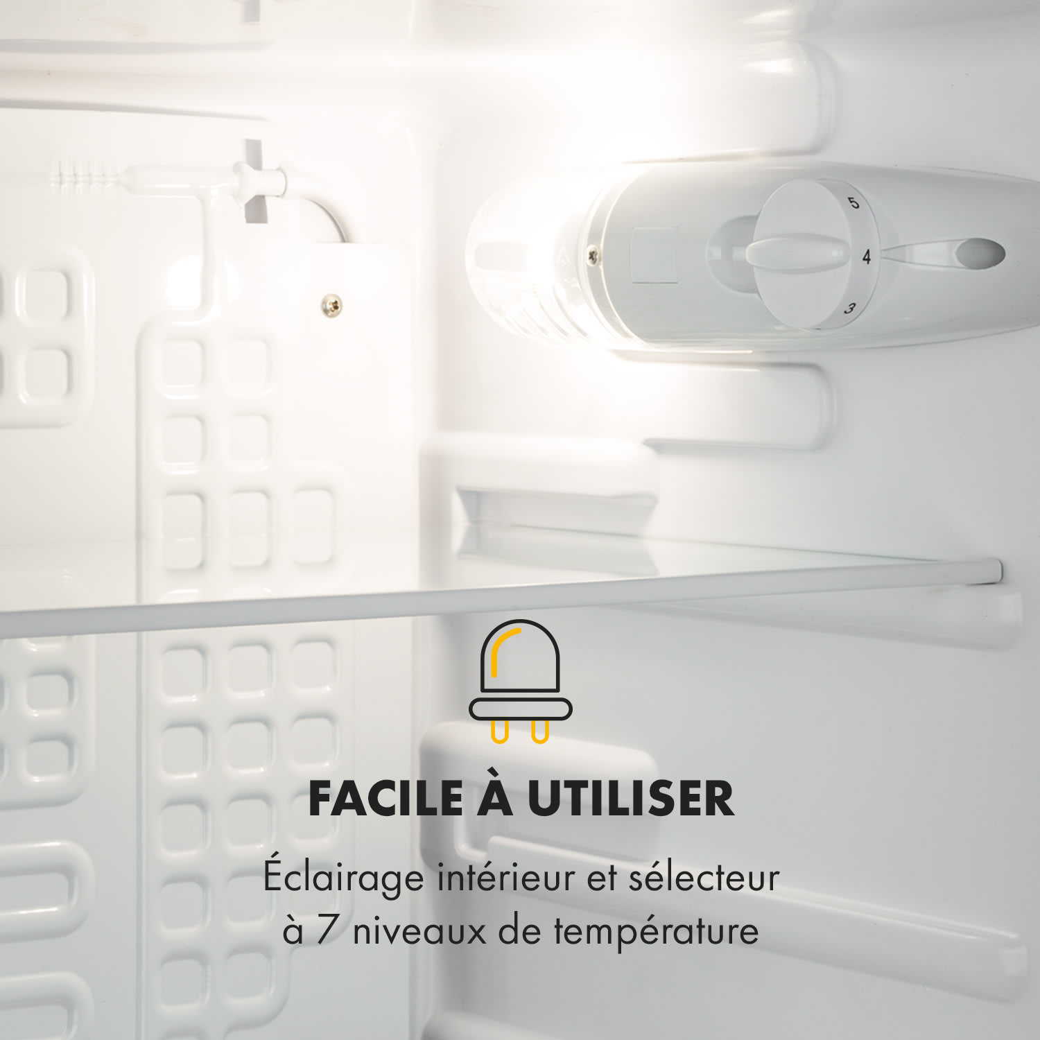 Cool Vibe Réfrigérateur 90 litres classe E - design Manga noir 