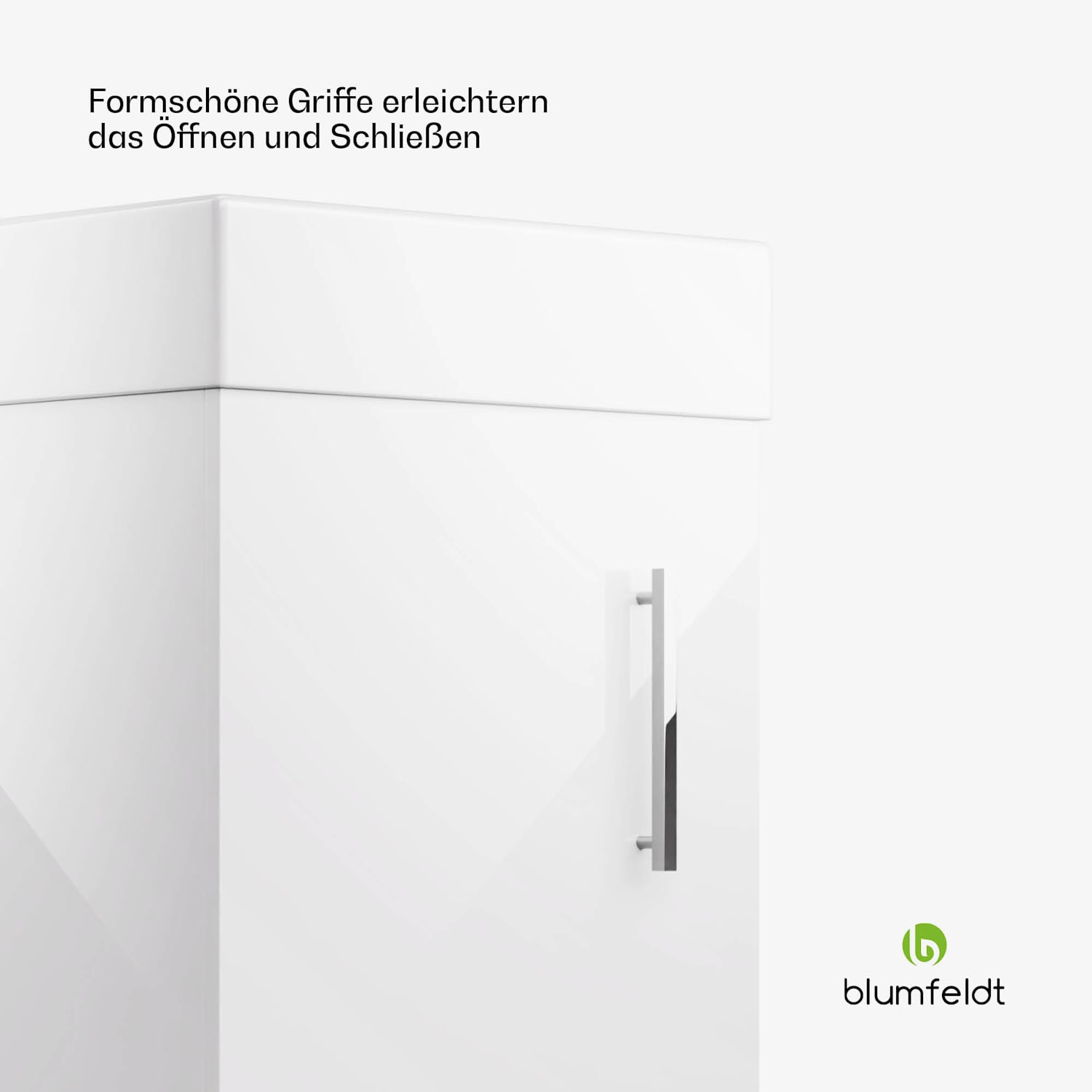 Johnstone Waschtisch Badezimmerschrank Badschrank 40 cm mit Keramikwaschbecken Soft-Close-Funktion 40 cm | Weiß