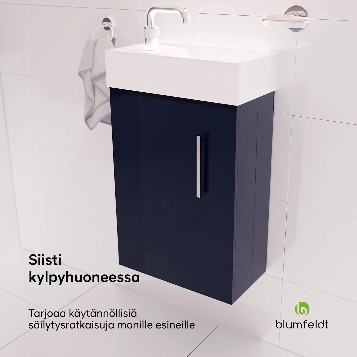 Johnstone allaskaappi kylpyhuoneeseen kylpyhuonekaappi 40 cm keramiikka-allas soft-close-toiminto säilytystilaa puunvärinen 40 cm | Antrasiitti
