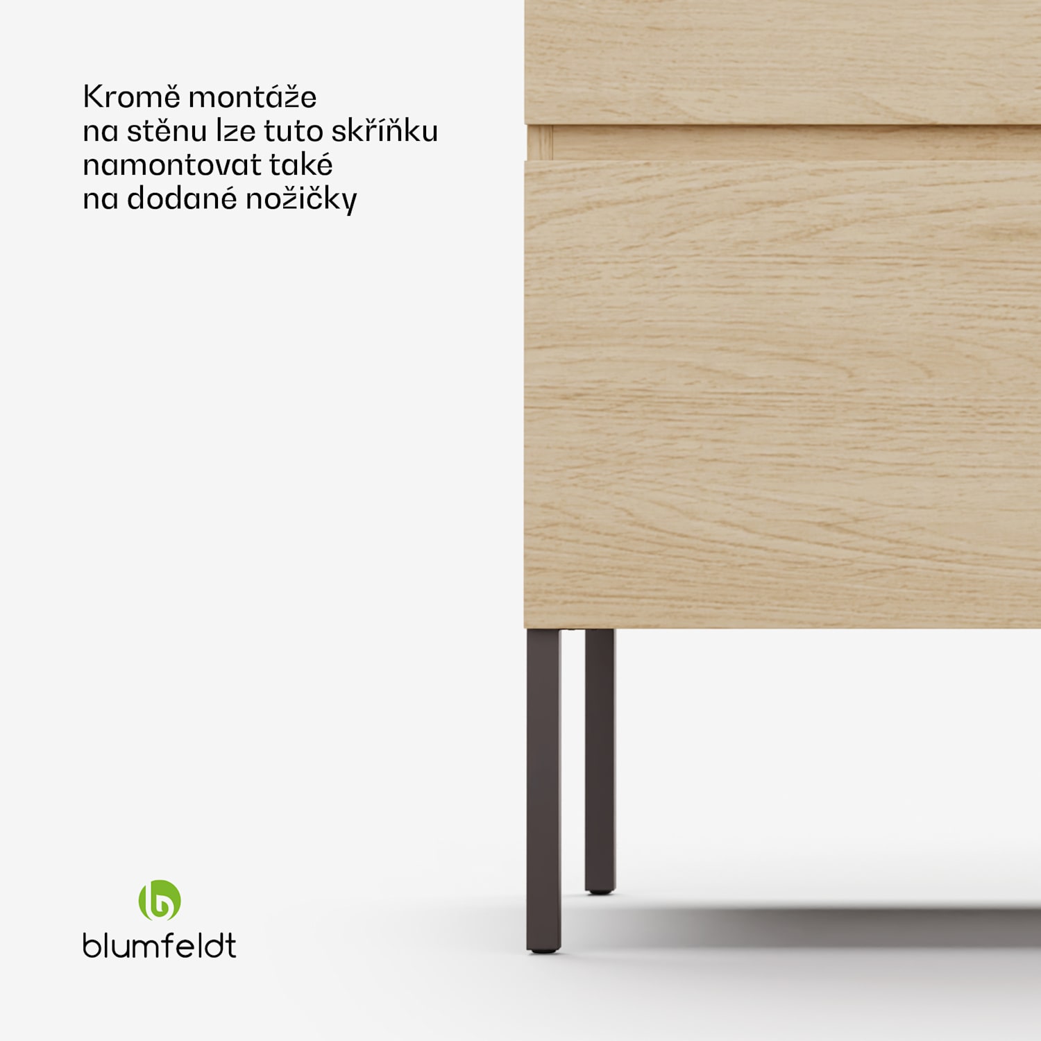 Johnstone, umyvadlo a skříňka do koupelny, 80 cm, keramické umyvadlo, zavírání Soft-Close 80 cm