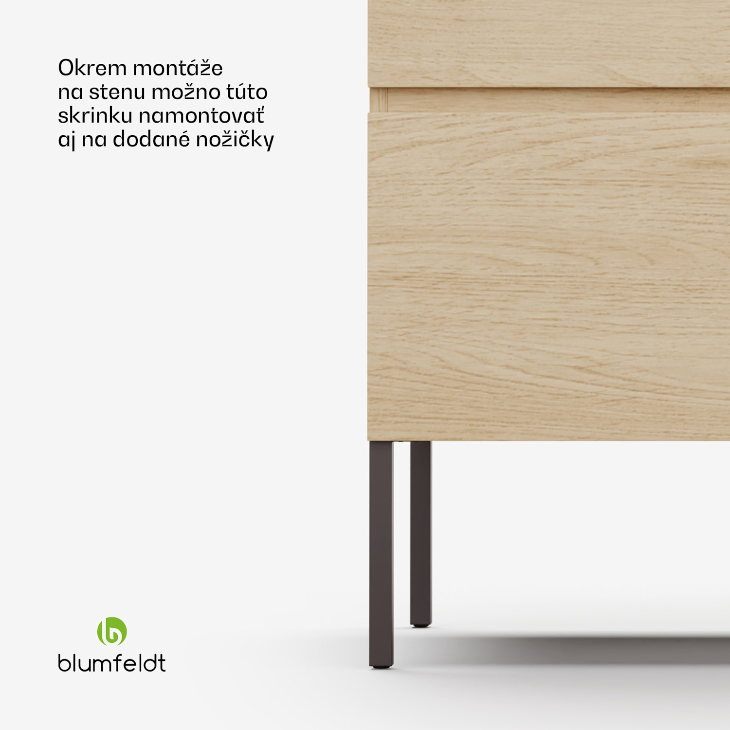 Johnstone, umývadlo a skrinka do kúpeľne, 80 cm, keramické umývadlo, zatváranie Soft-Close 80 cm