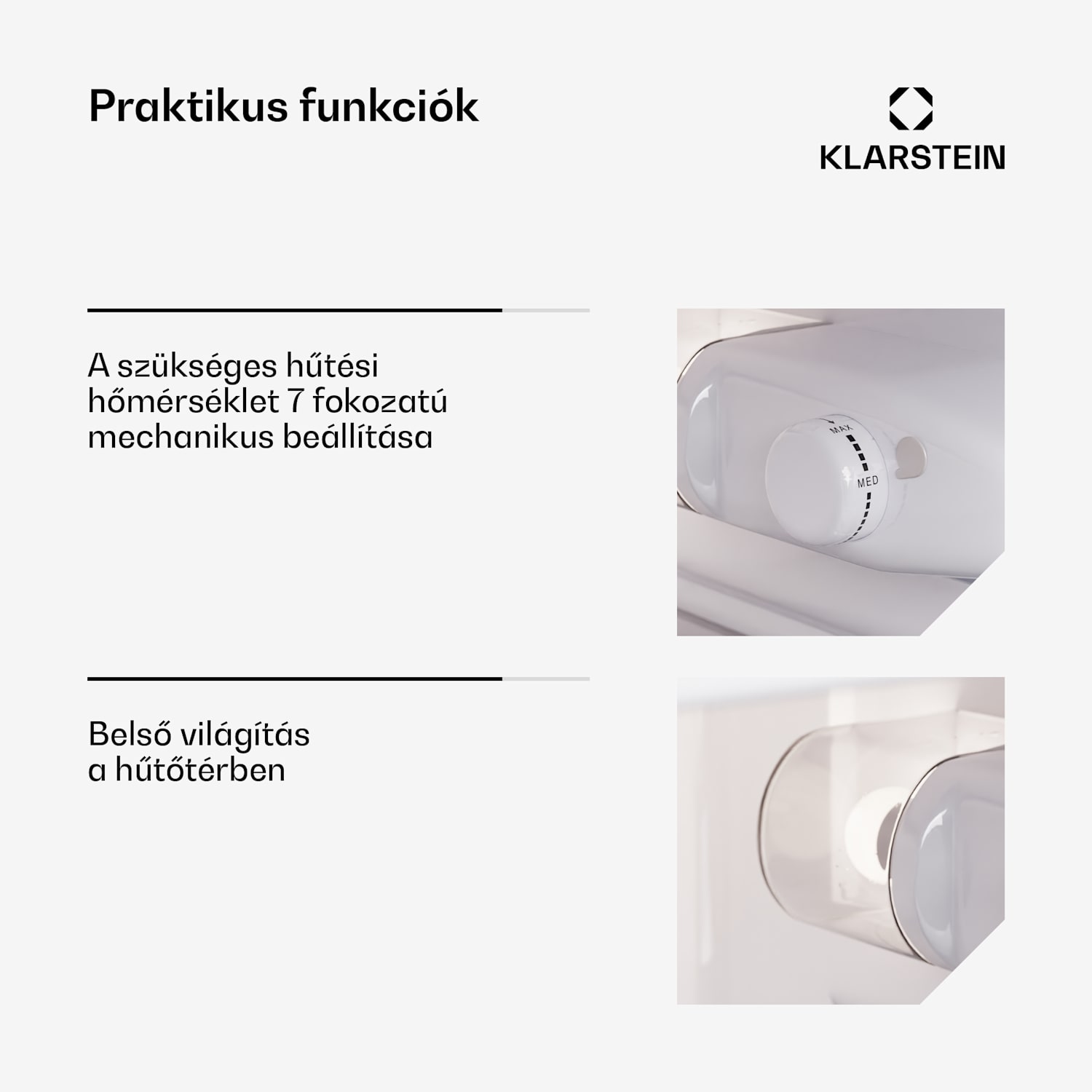 Big Daddy Cool, hűtő-fagyasztó, 61/25 l, 2 szint, rozsdamentes acél 