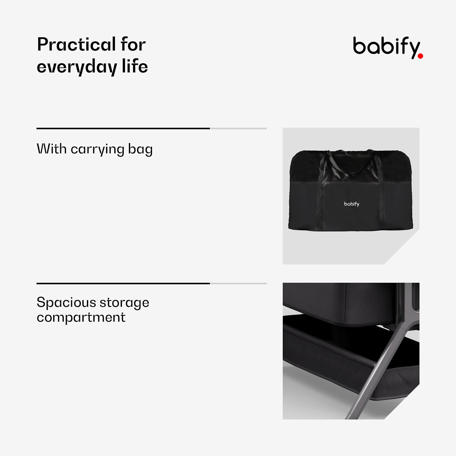 Berço elétrico Ogge para 0 - 8 meses modo de baloiço elétrico | música + Bluetooth 