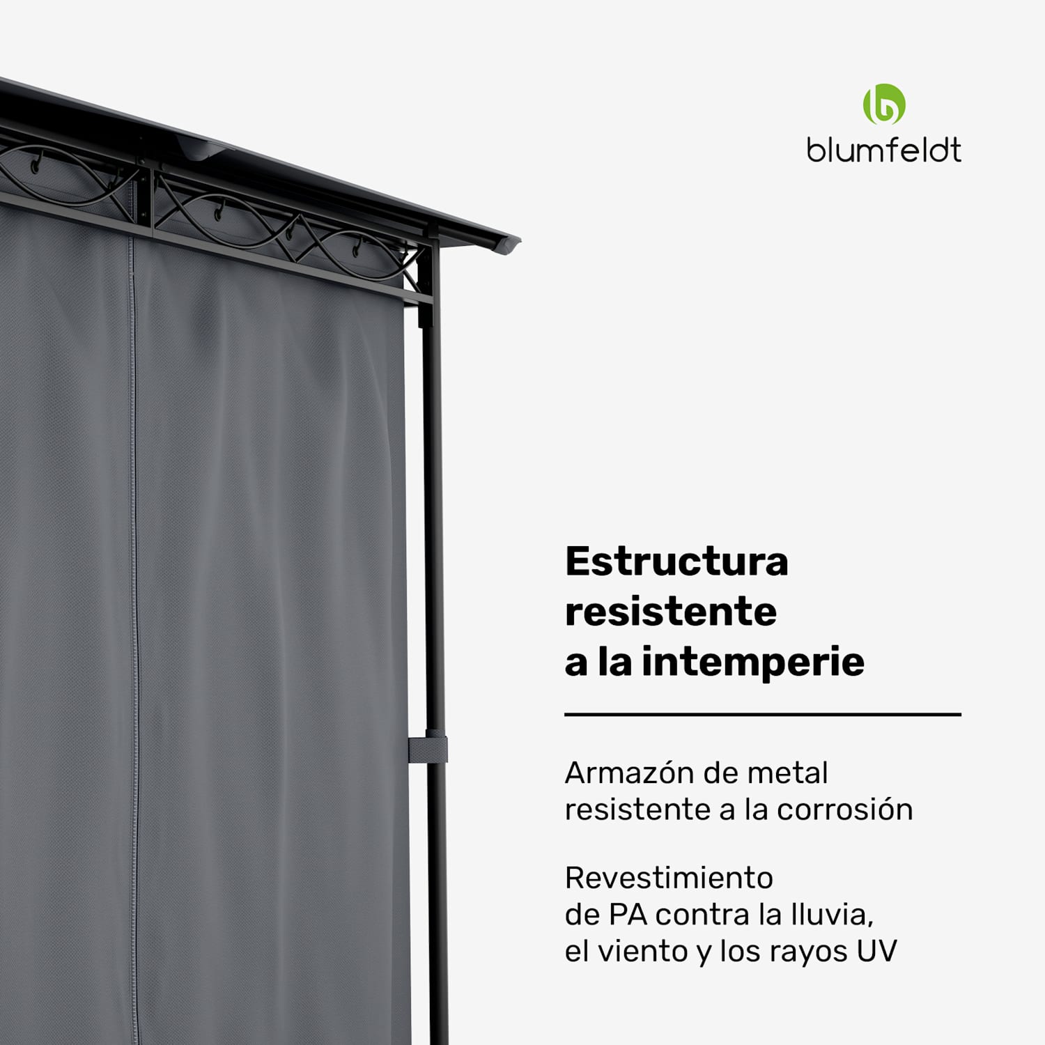 Mondo Pabellón Carpa Gazebo Acero Poliéster Gris oscuro 