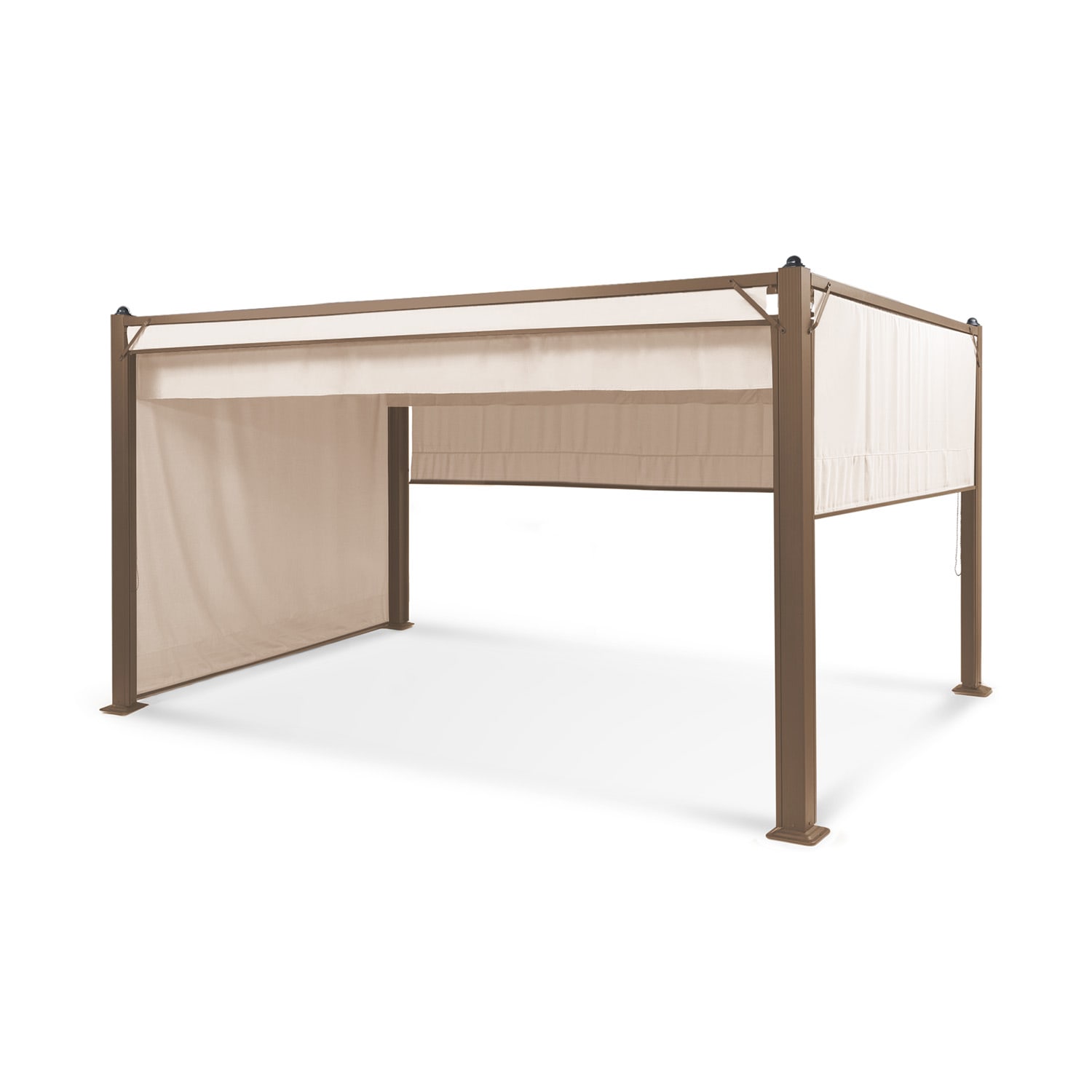 Pantheon Cortina Rust, altana ogrodowa, pawilon, 3 x 4 m, 4 rolety boczne, dach 