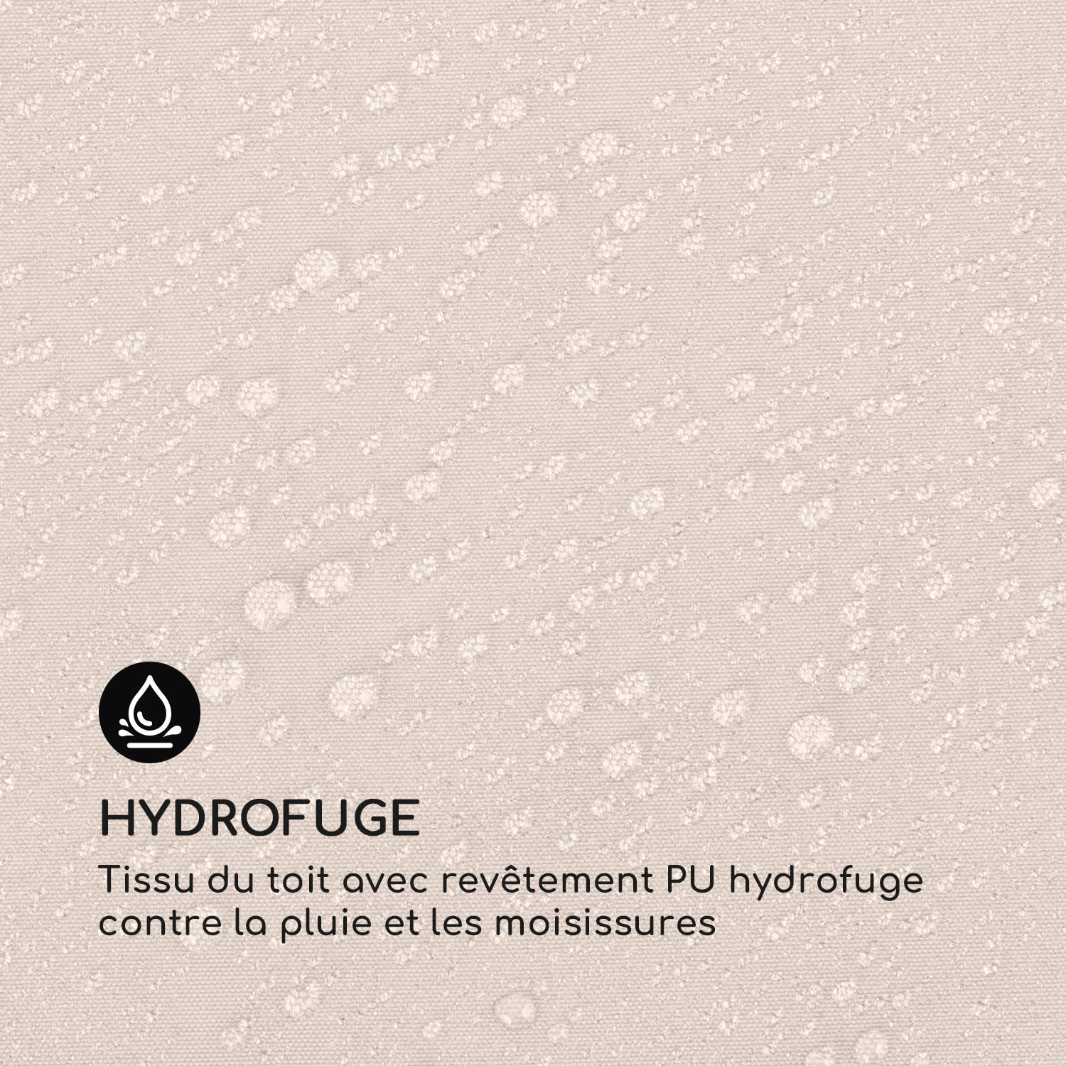 Pantheon Cortina pavillon avec auvent 3x6 m 4 parois latérales beige 3 x 6 m | Anthracite / Sable