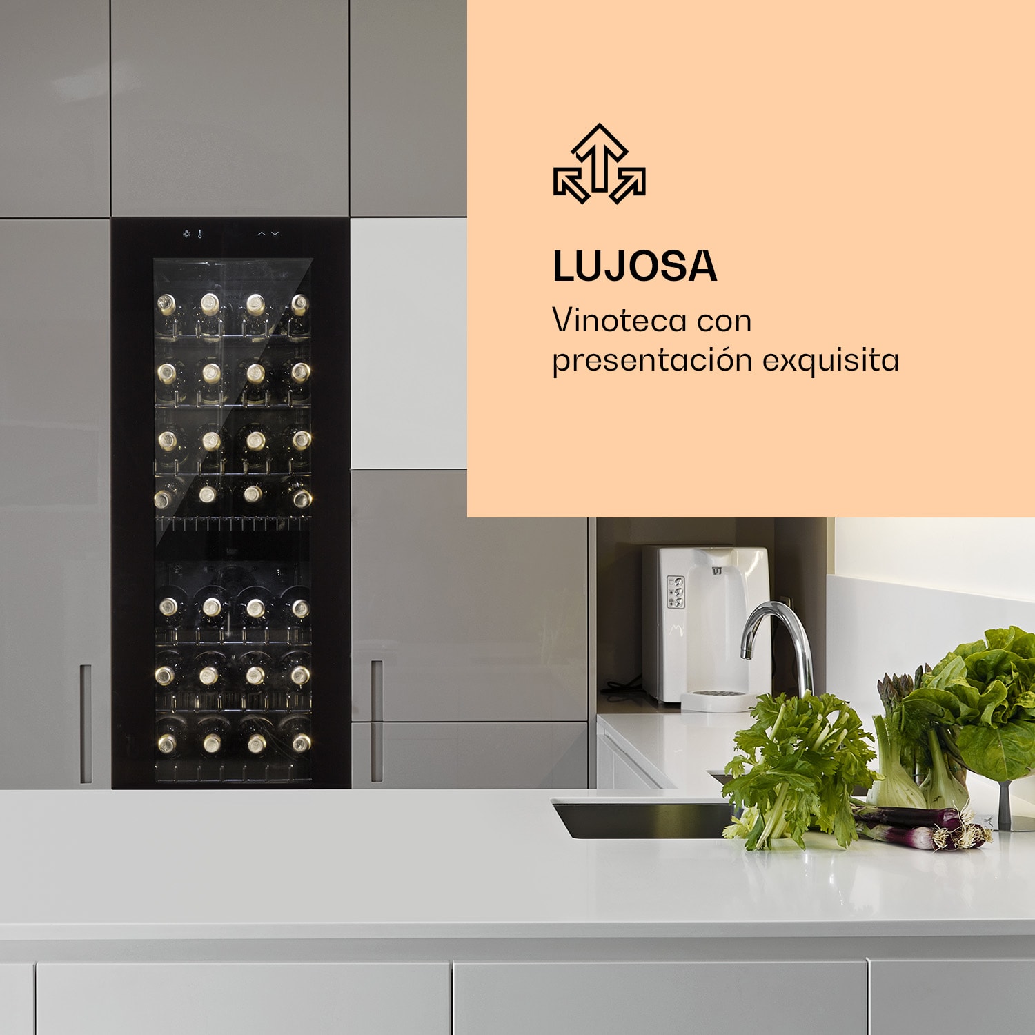 Shiraz 39 Duo Nevera para vinos 2 zonas 105 l 39 botellas 