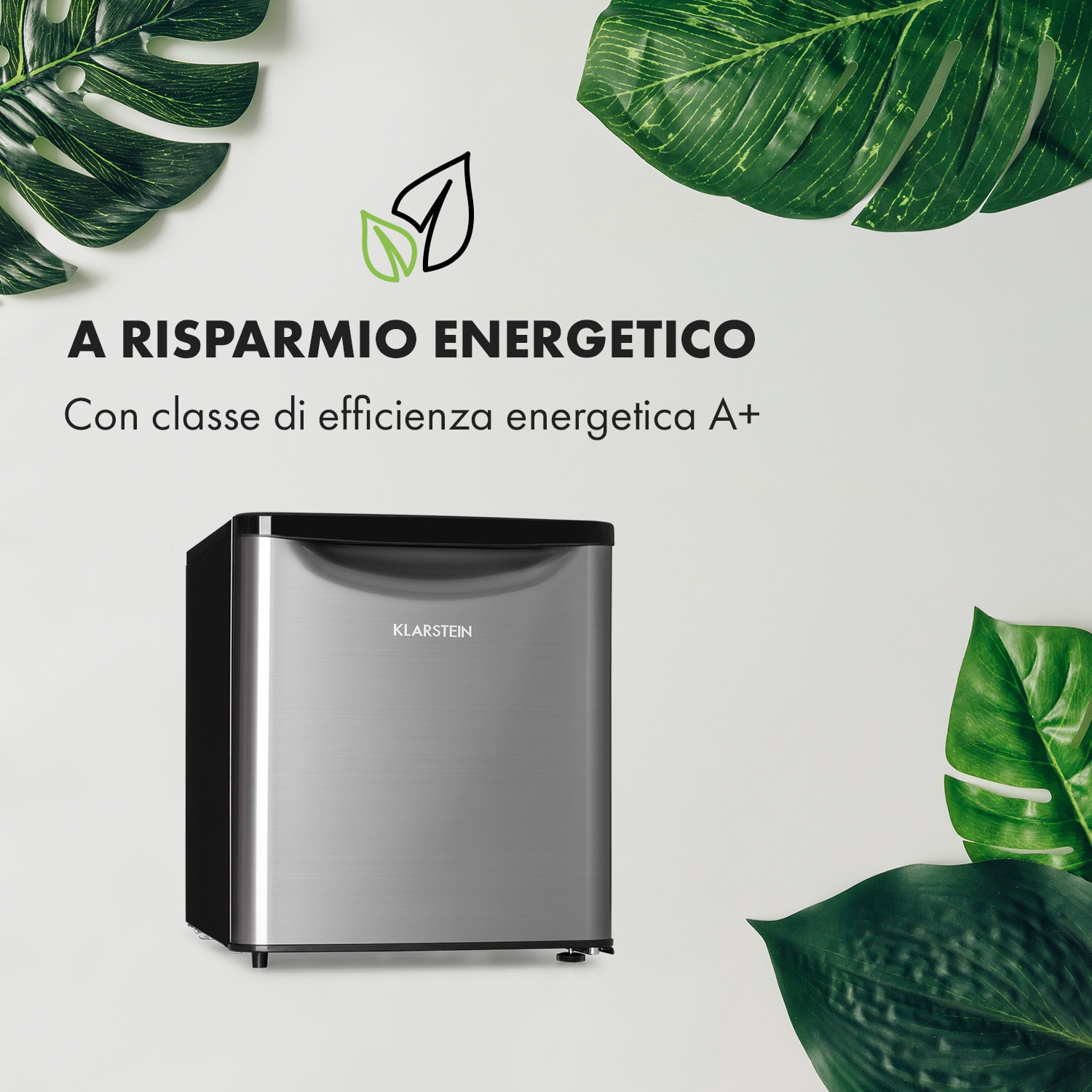 Frigorifero Yummy con vano refrigeratore 45 litri 42dB 45 Ltr | Argento metallizzato